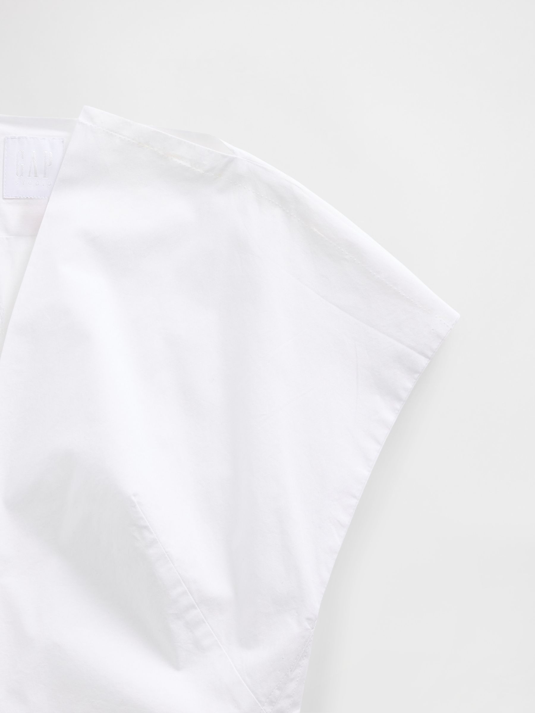 White Poplin Bodysuit - Image 5 of 6