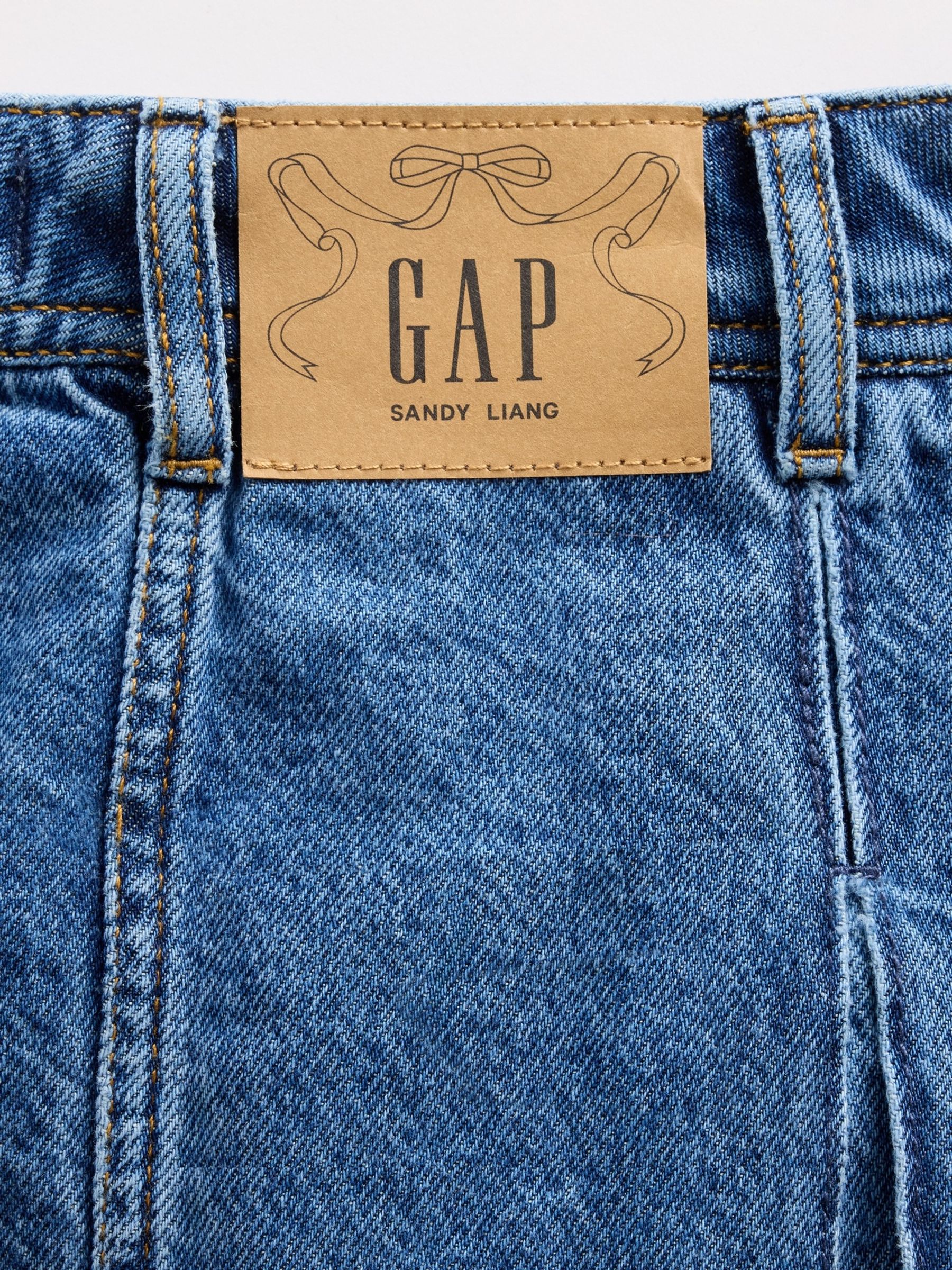 Blue Sandy Liang Pleated Denim Mini Skirt - Image 5 of 5