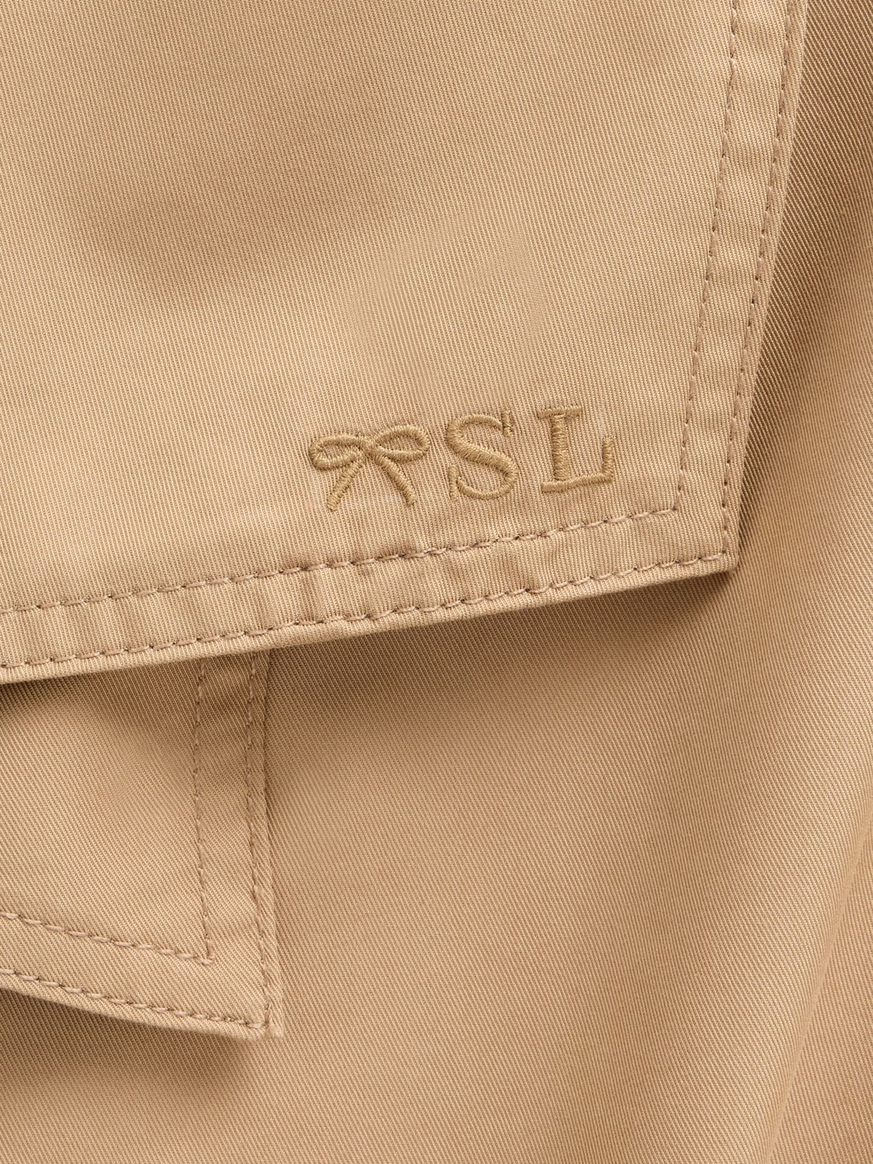 Brown Sandy Liang Bow-Back Trench Coat - Image 5 of 5