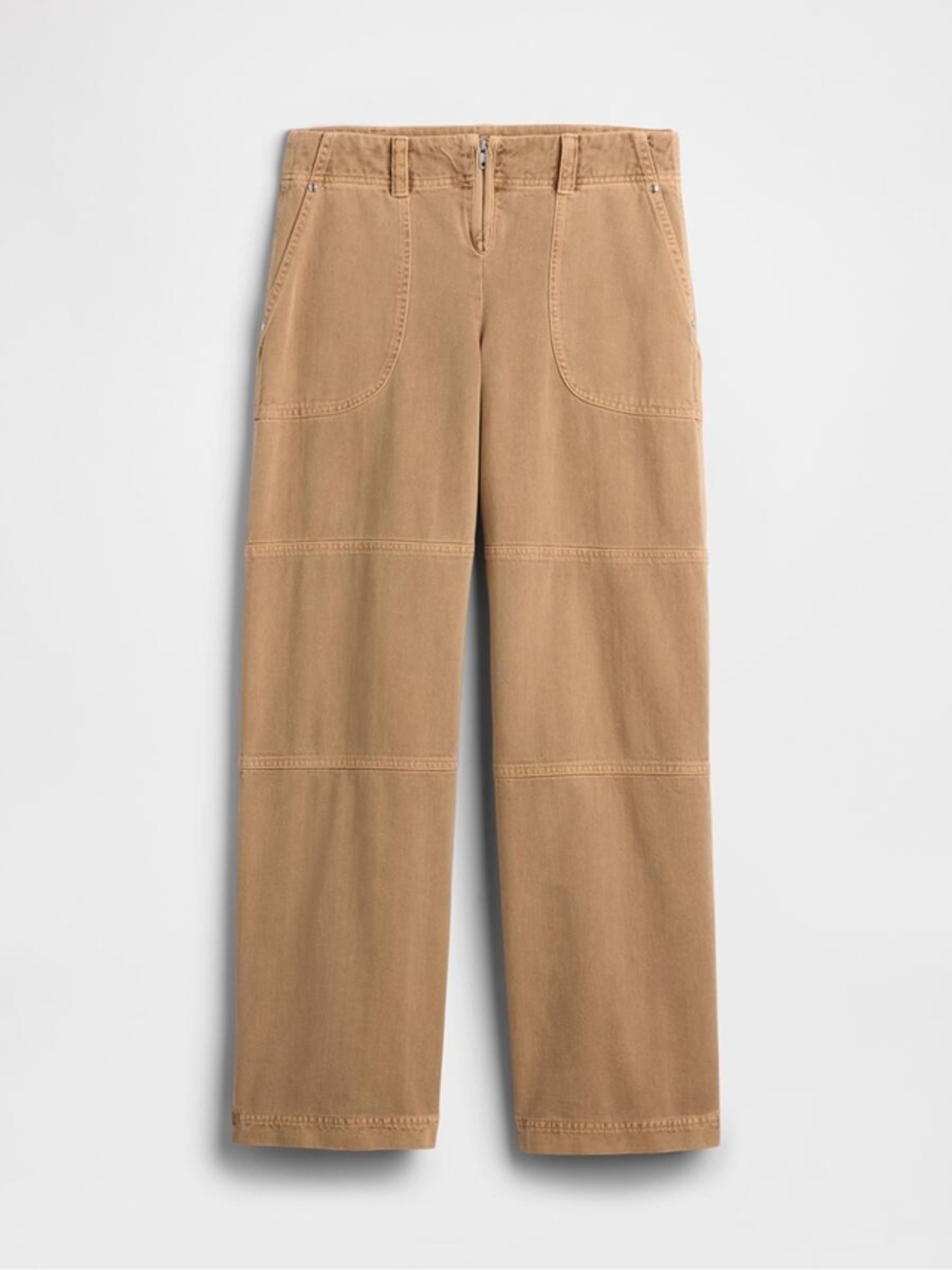 Brown Sandy Liang Low Rise Utility Trousers | Gap