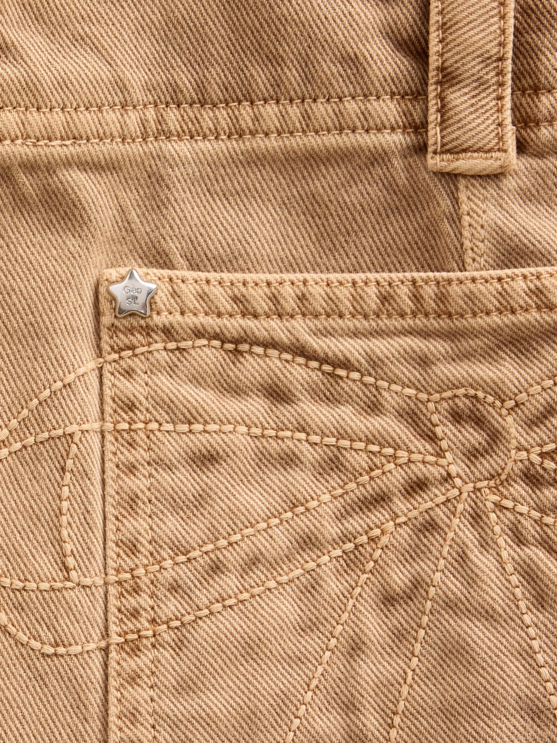 Brown Sandy Liang Low Rise Utility Trousers | Gap