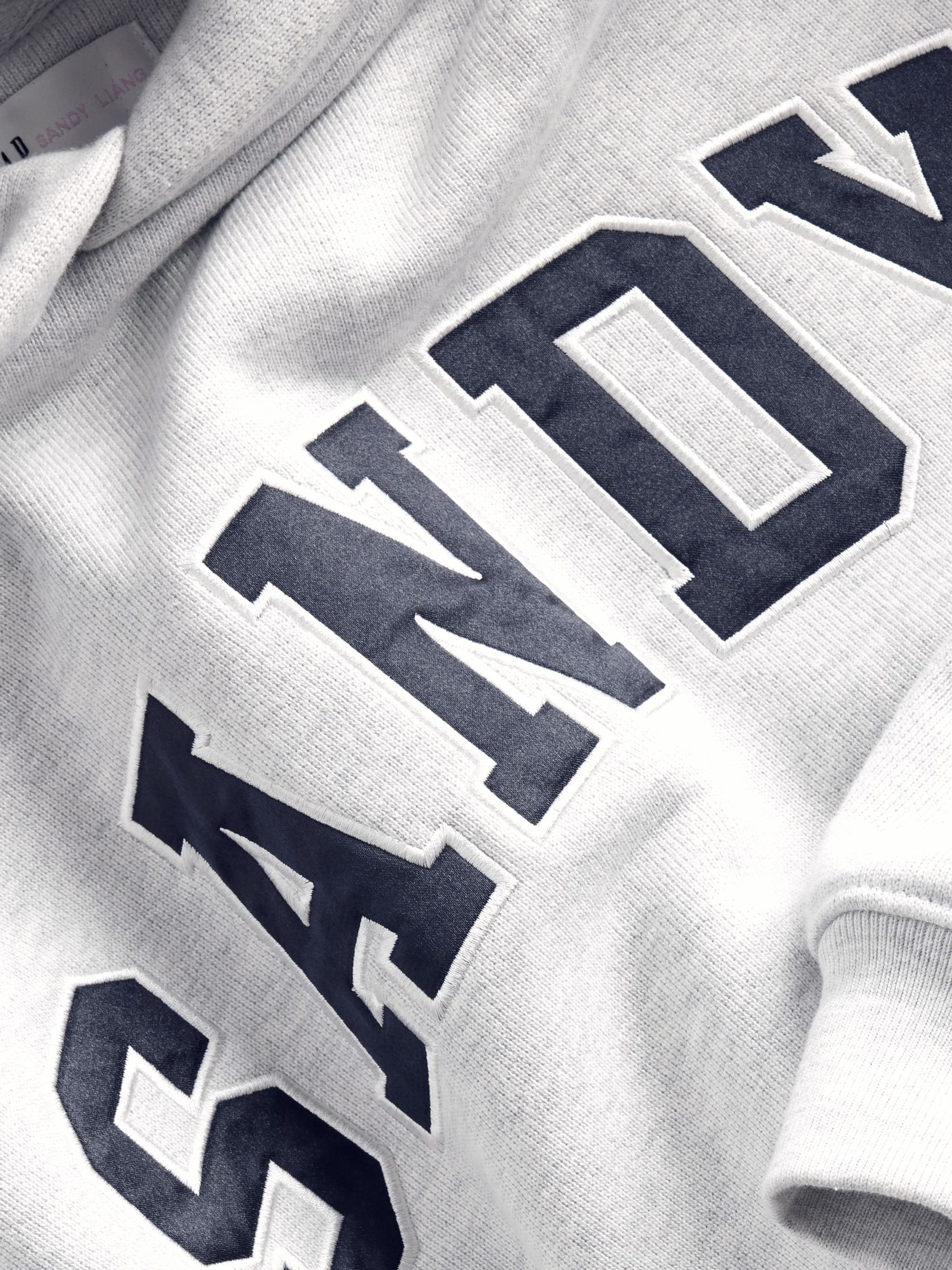 Grey Sandy Liang Extra Heavyweight Logo Oversized Hoodie - Image 5 of 5