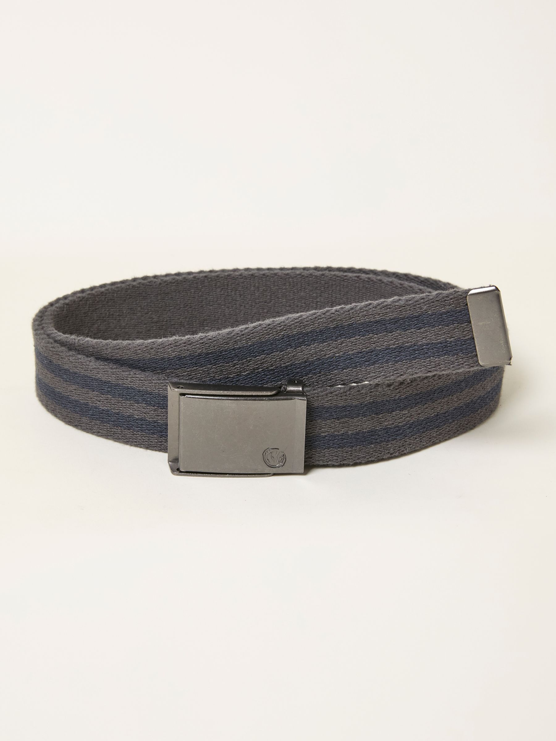 Grey Striped Reversible Belt - Image 1 of 2