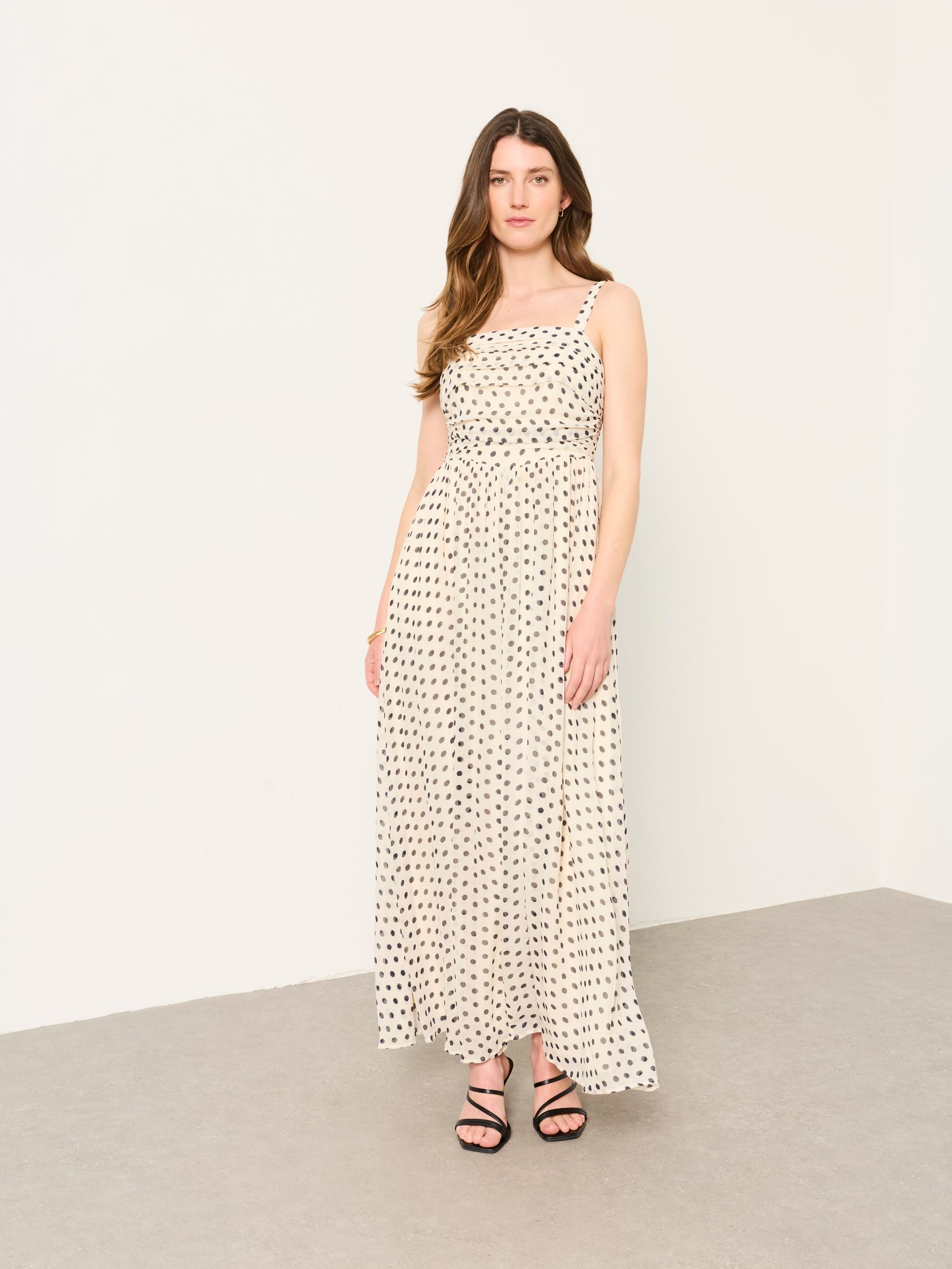 adair velvet-trimmed midi dress Mint Velvet Cotton Broderie Midi Dress in Ivory at Nordstrom, Size 12