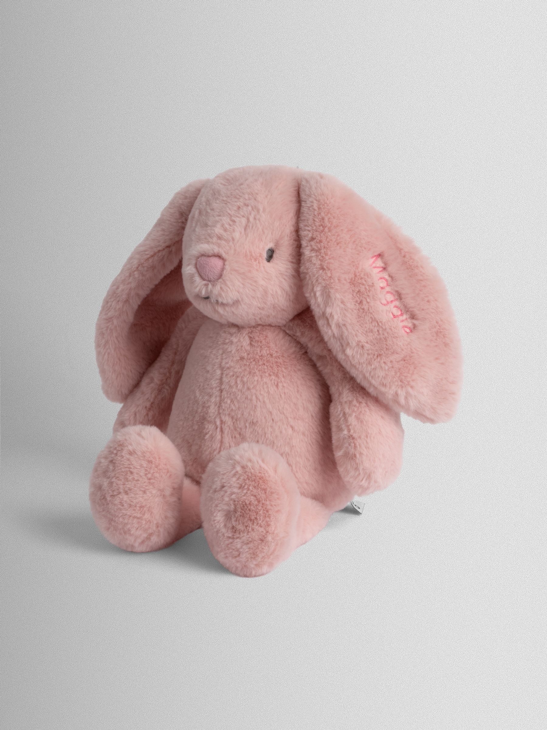 Pink Maggie Personalised Bunny - Medium Pink - Image 1 of 2