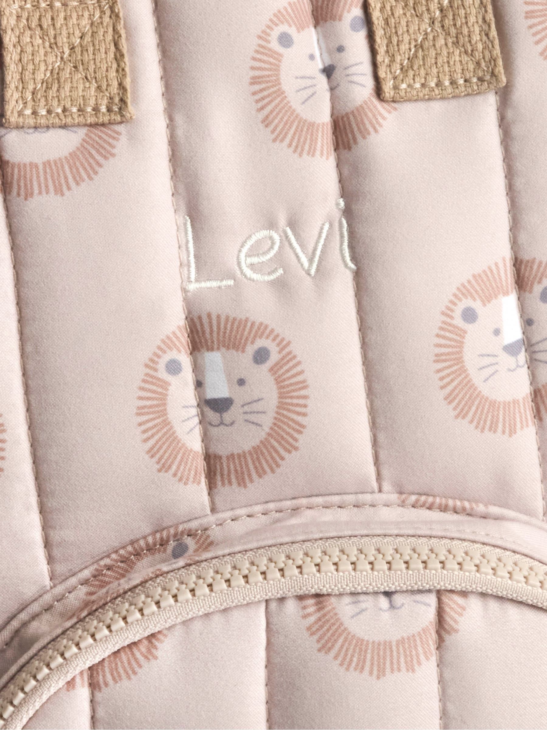 Natural Lion Personalised Backpack - Image 3 of 3
