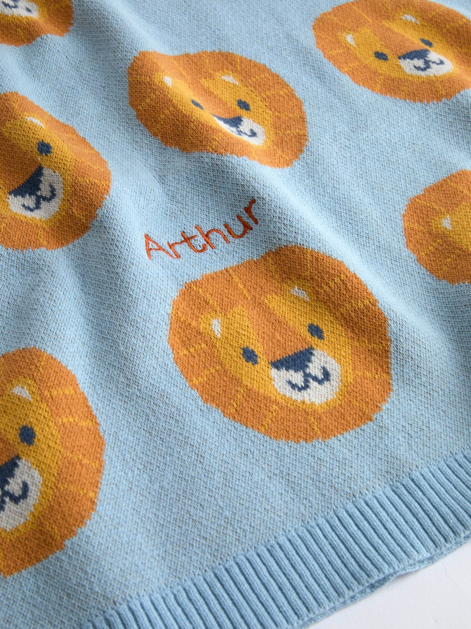 Blue Personalised Shawl - Image 2 of 2