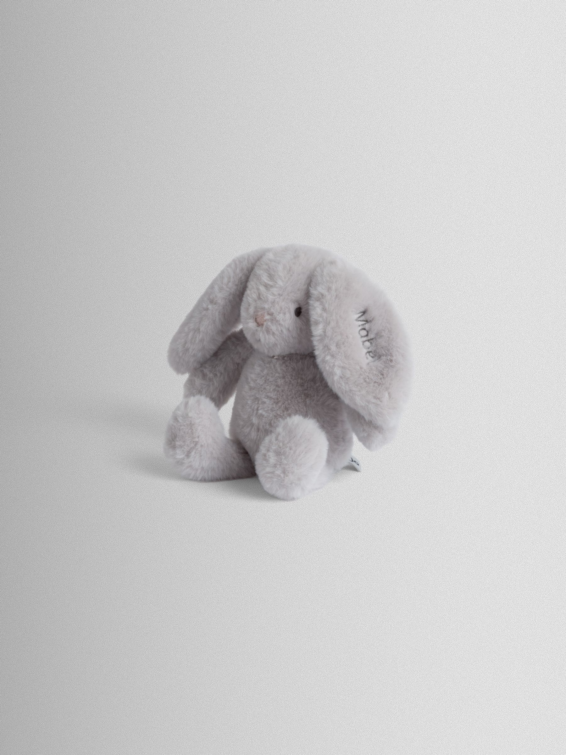 Grey Mabel Personalised Small Bunny - Image 1 of 2