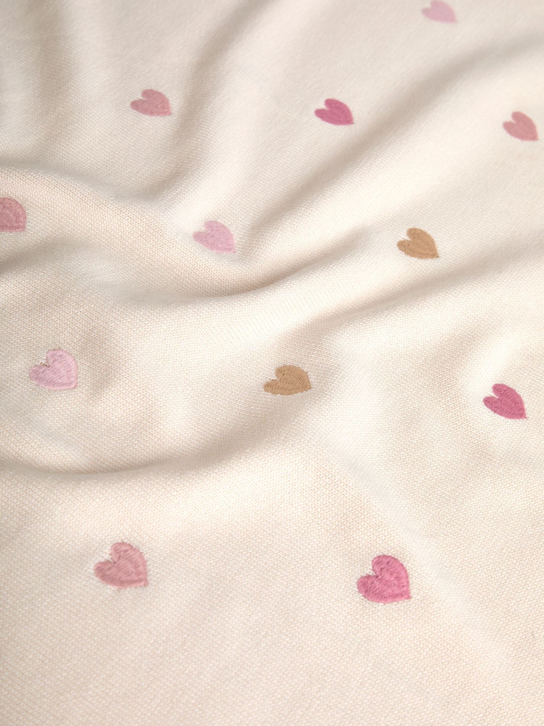 Heart Personalised Embroidered Shawl - Image 4 of 4 Heart Personalised Embroidered Shawl - Image 4 of 4