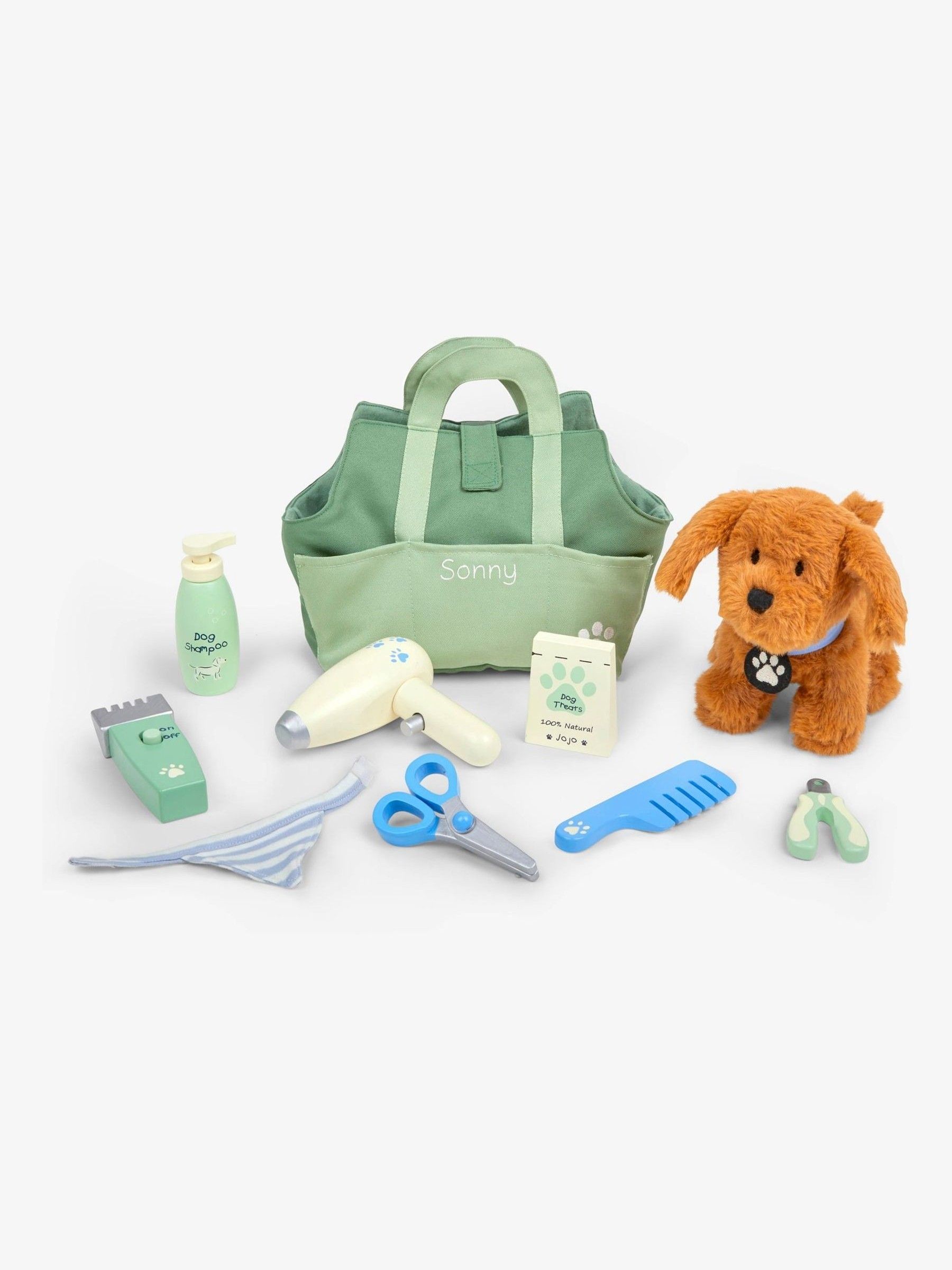 Green Personalised Dog Grooming Playset - Image 1 of 4