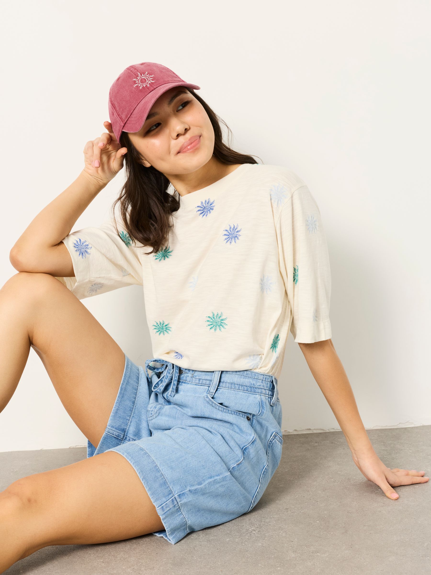 Amberly Light Wash Denim Shorts - Image 4 of 6