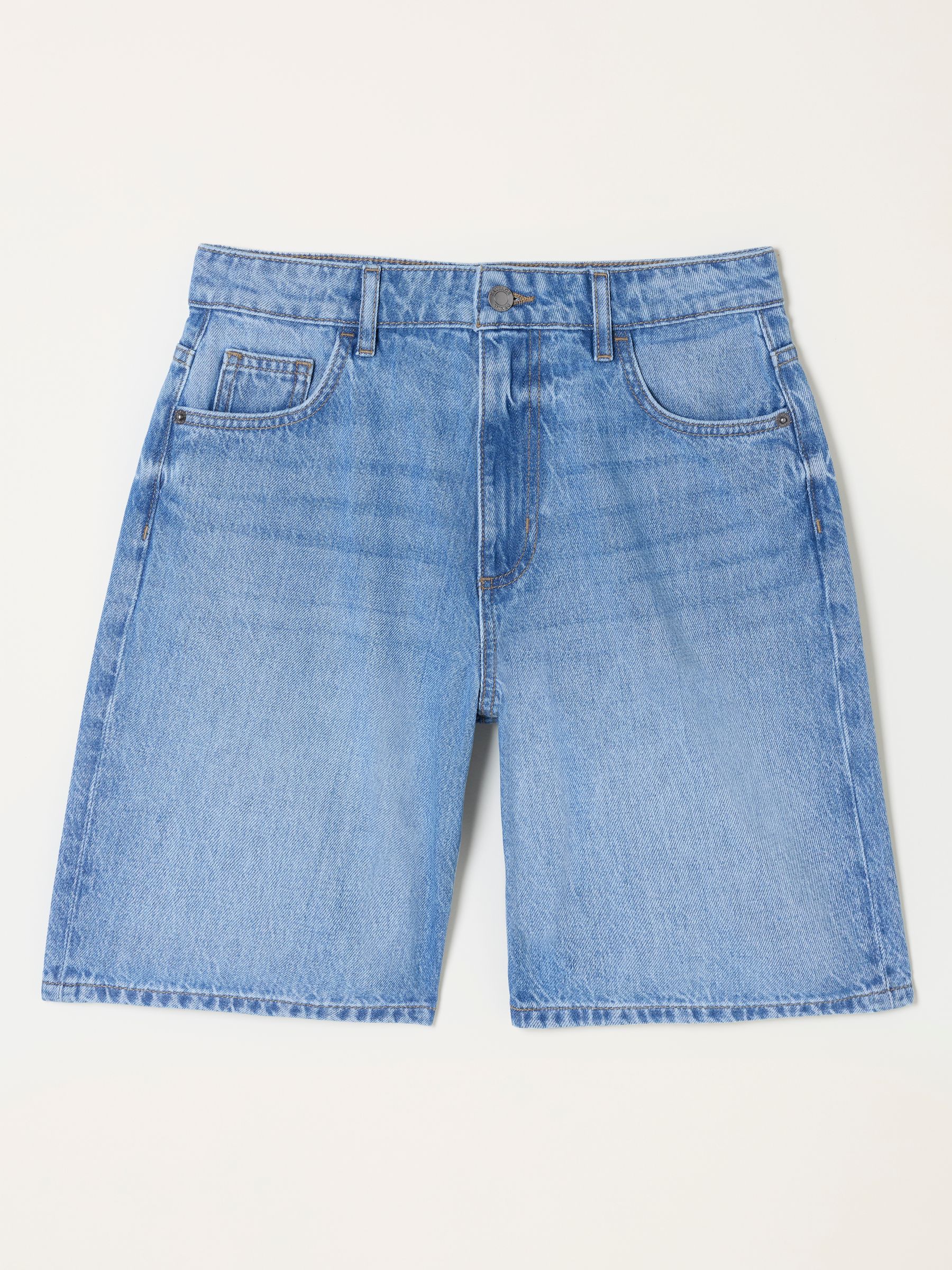 Isabelle Light Wash Bermuda Denim Shorts - Image 6 of 6