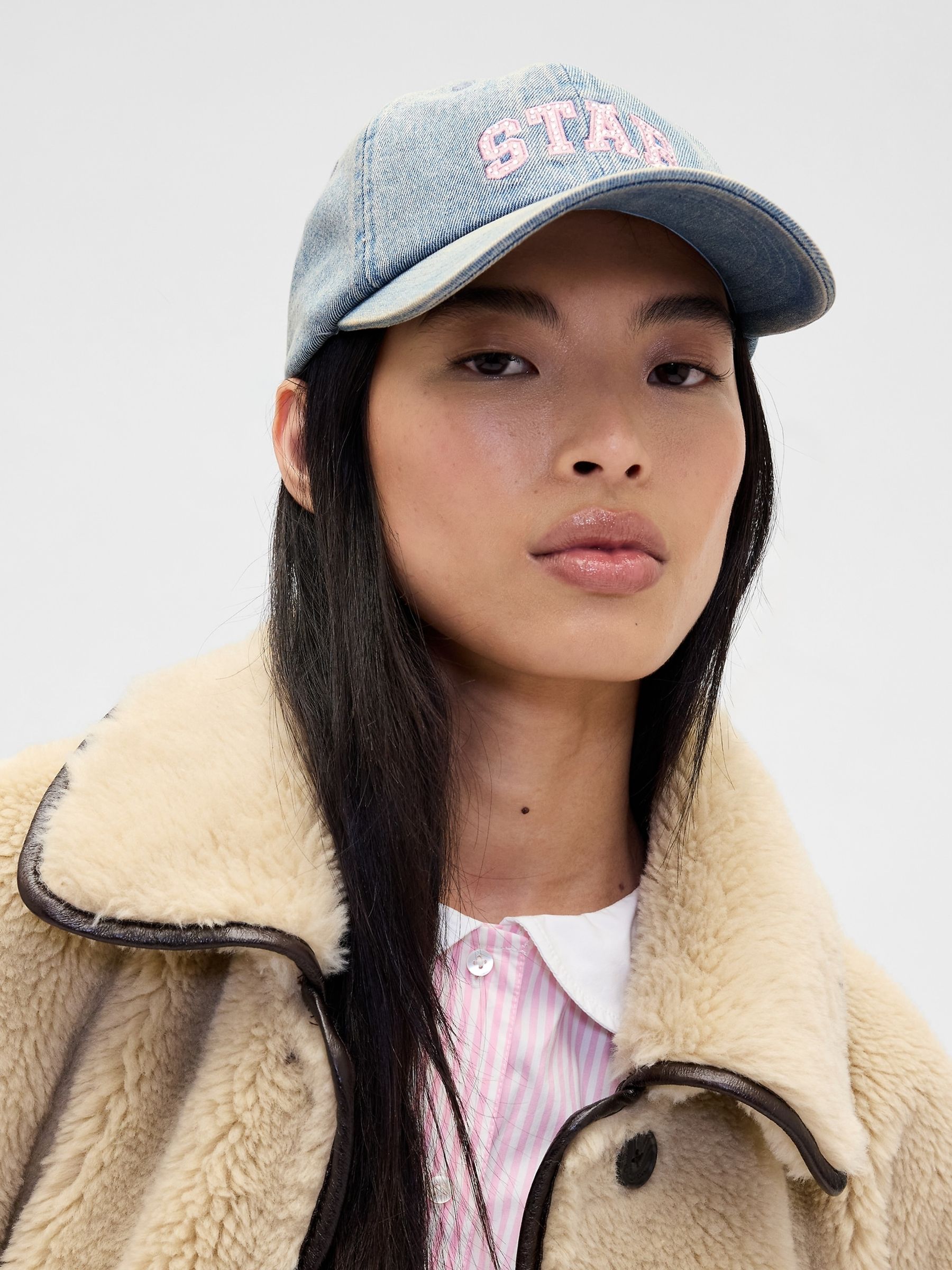 Light Wash Blue Sandy Liang Logo Baseball Cap - Image 1 of 3