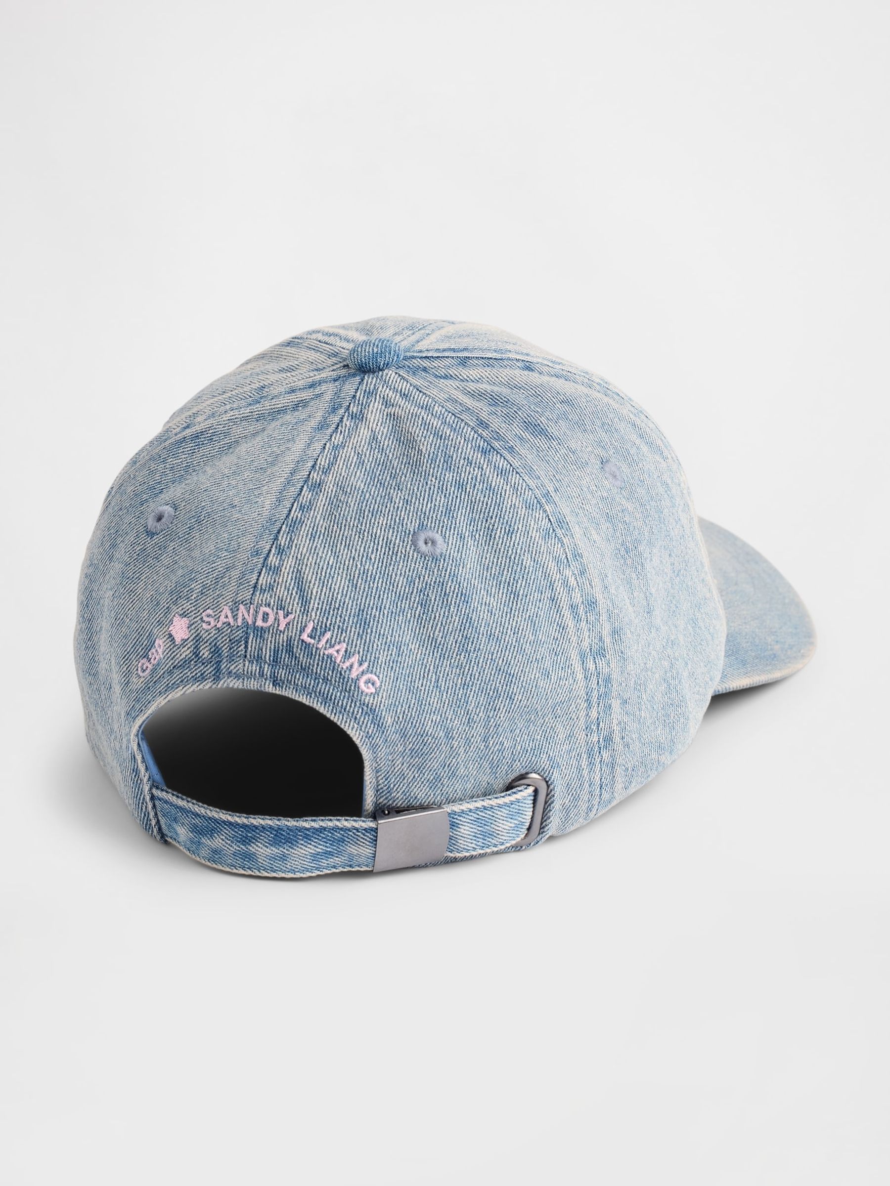 Light Wash Blue Sandy Liang Logo Baseball Cap - Image 3 of 3