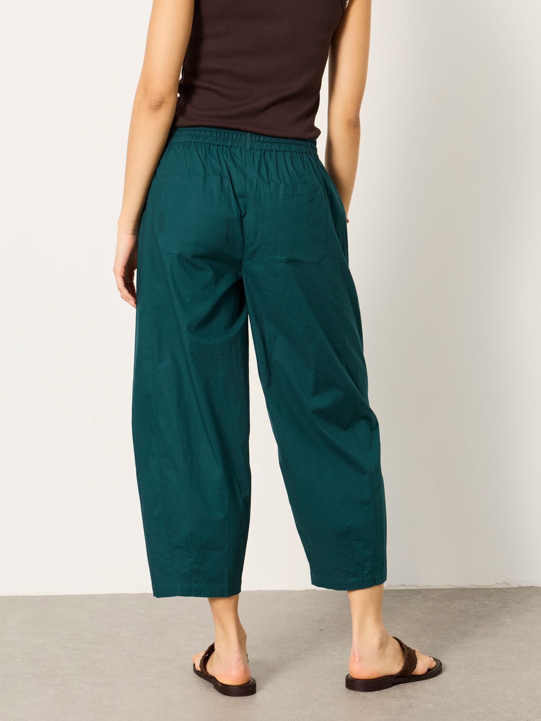 Teal Blue River Poplin Tapered Trousers - Image 2 of 6