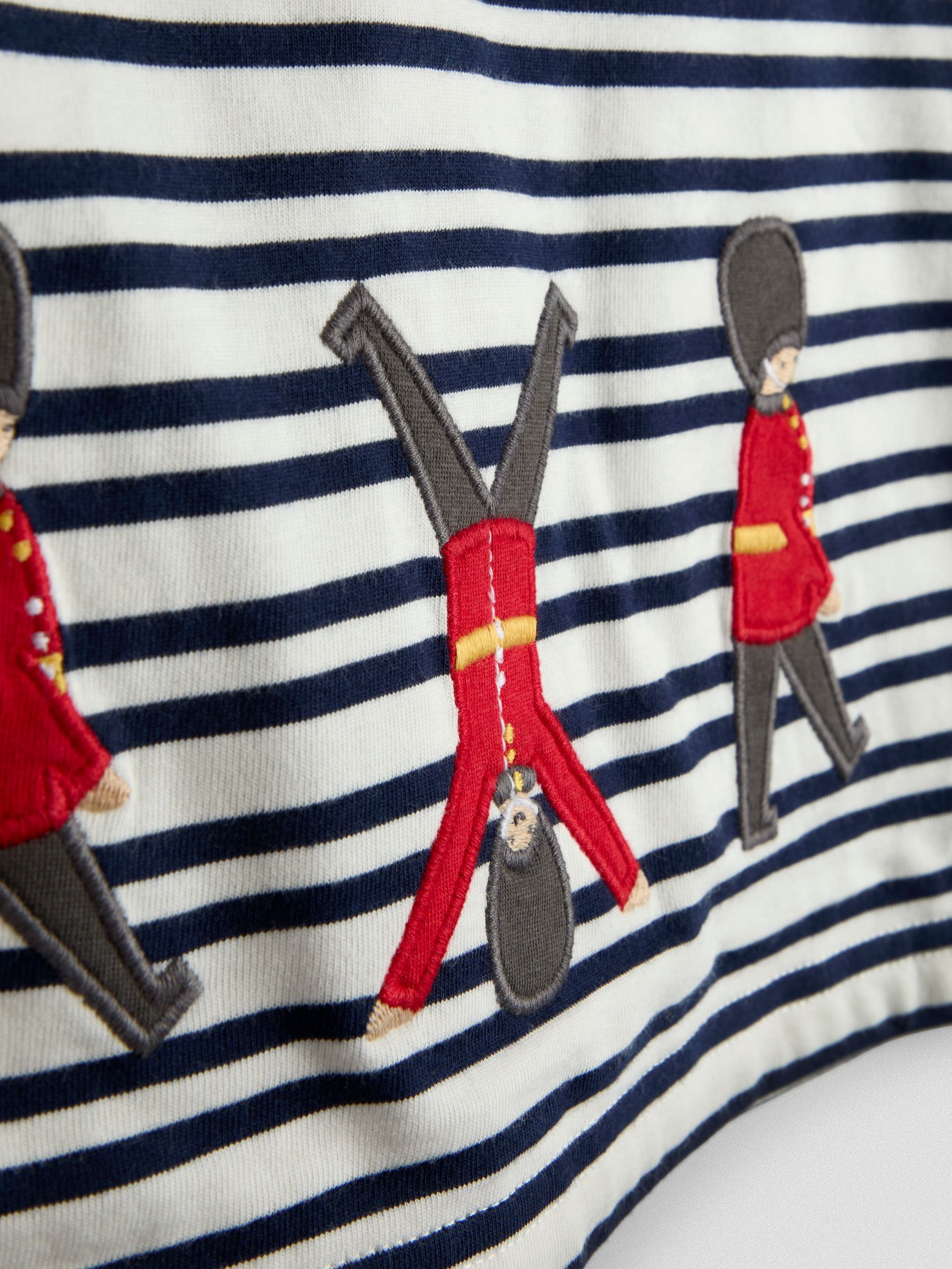 Navy & White London Guard Appliqué T-Shirt - Image 3 of 3