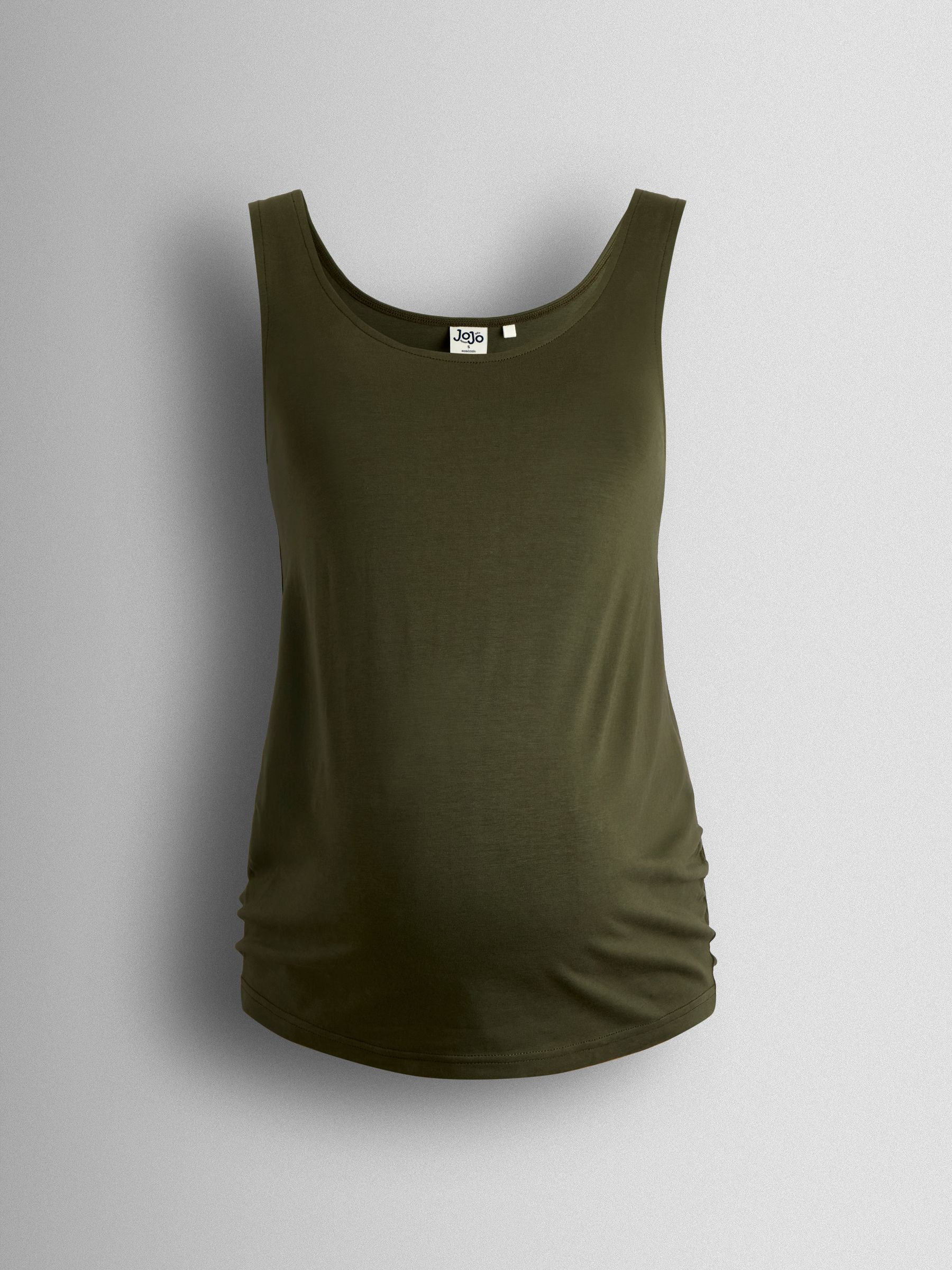 Khaki Green 2-Pack Maternity Vest Tops - Image 10 of 11
