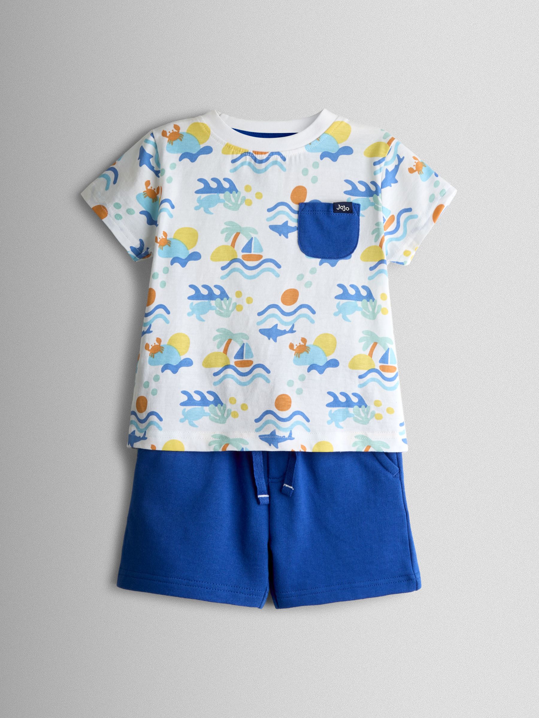 Blue Ocean 2-Piece Printed T-Shirt & Shorts Set - Image 1 of 6