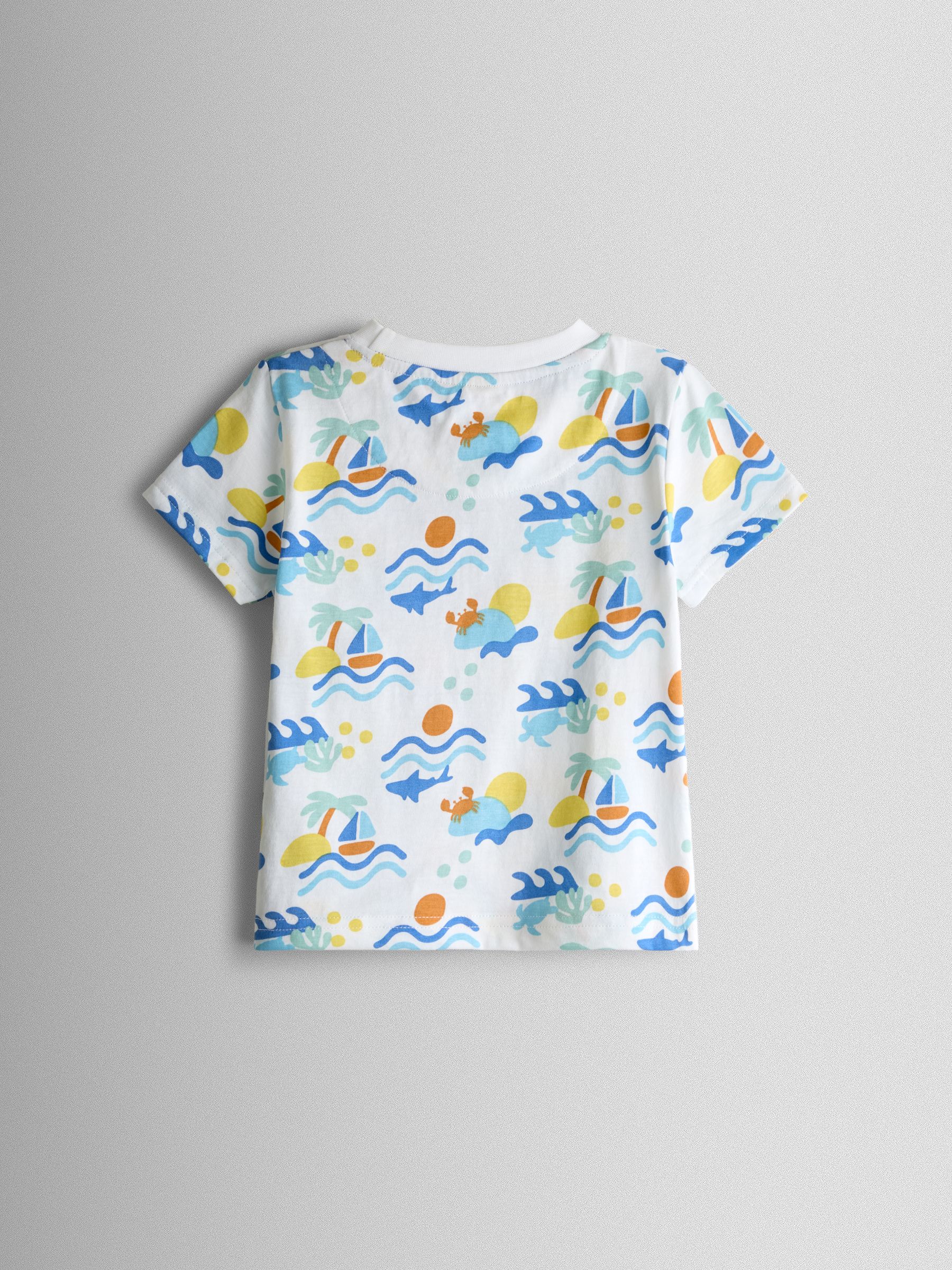 Blue Ocean 2-Piece Printed T-Shirt & Shorts Set - Image 3 of 6