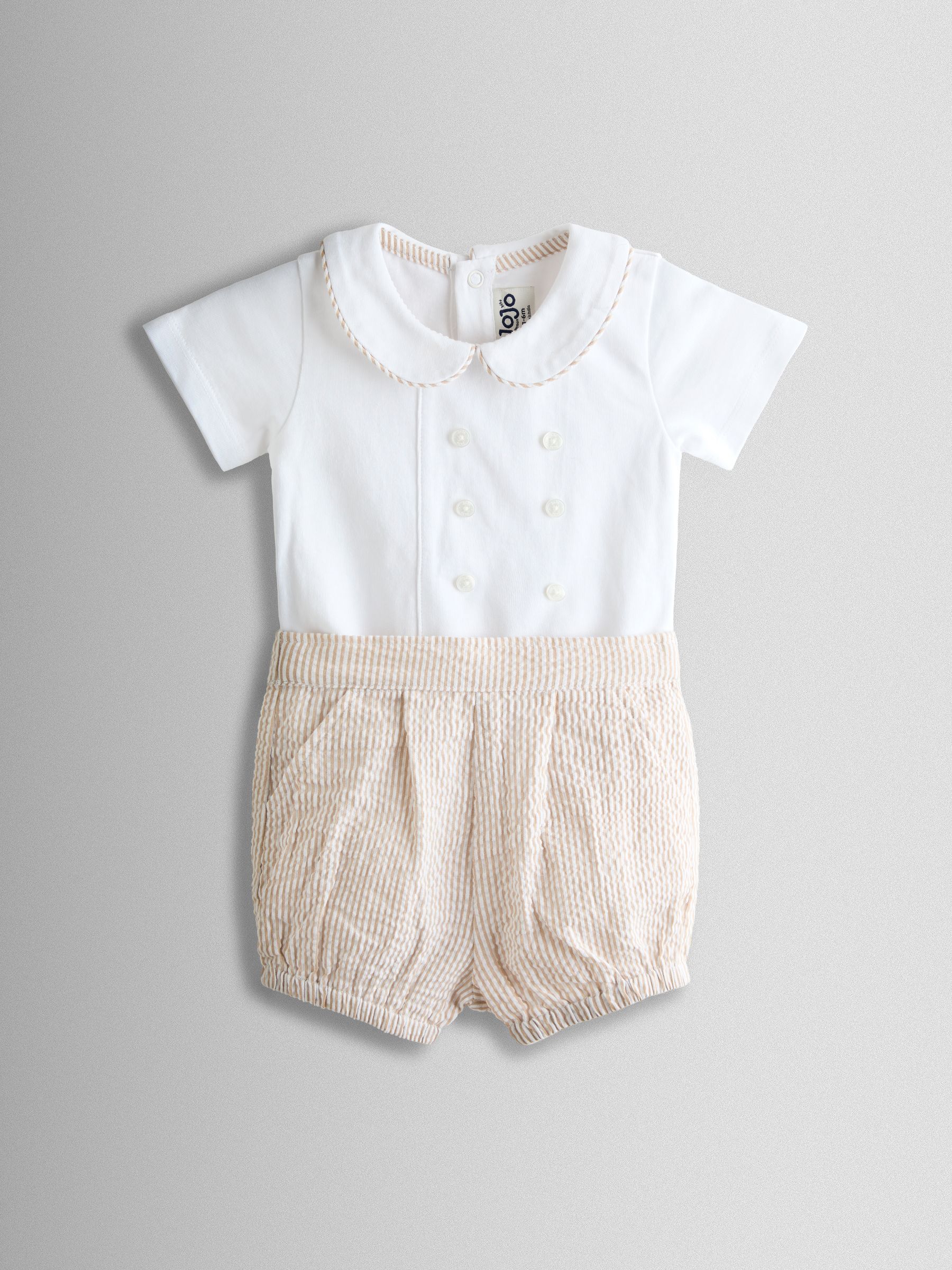 Natural Top and Shorts Set - Image 1 of 6