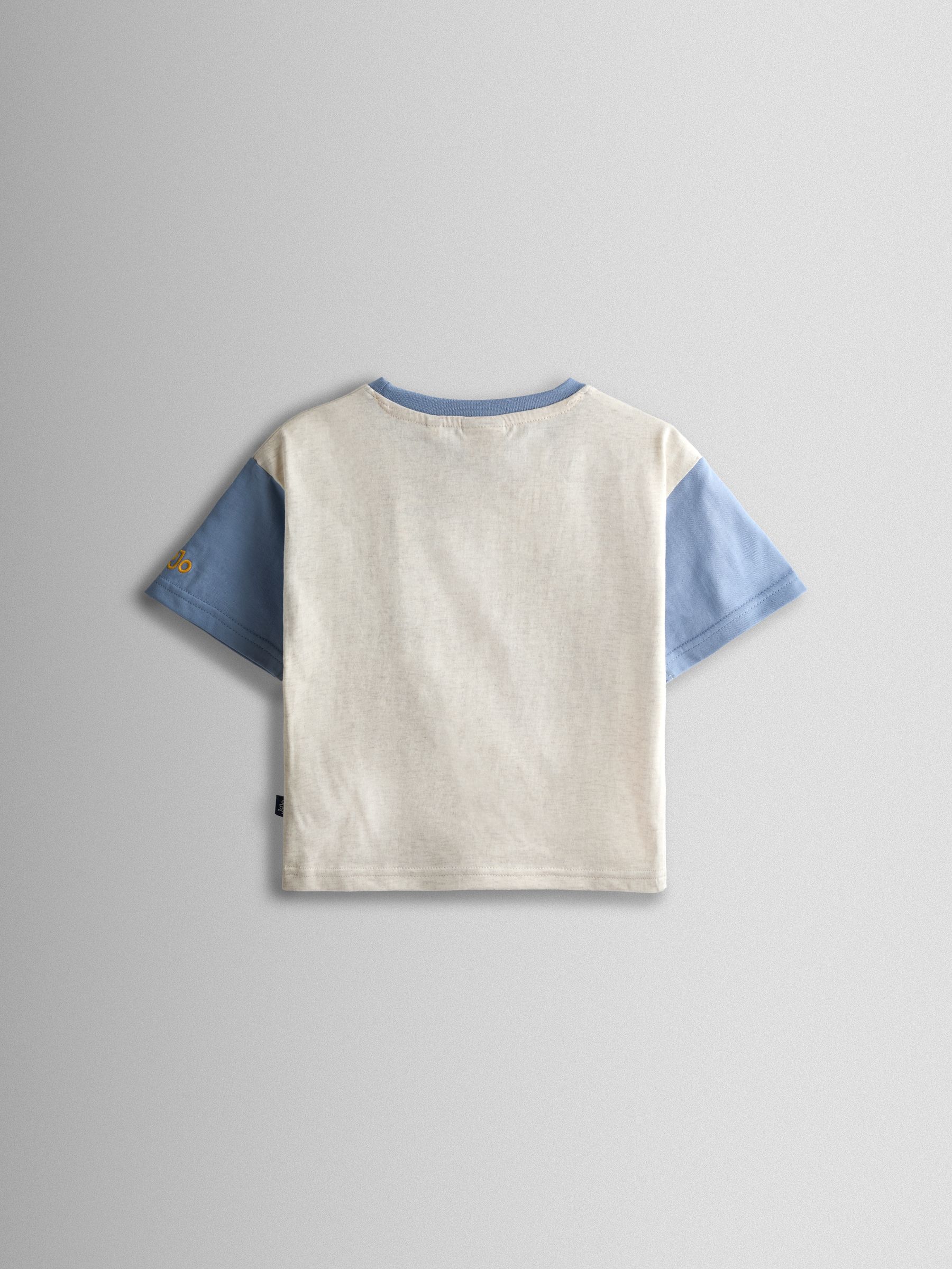 Oatmeal Tiger Character Appliqué T-Shirt - Image 2 of 3