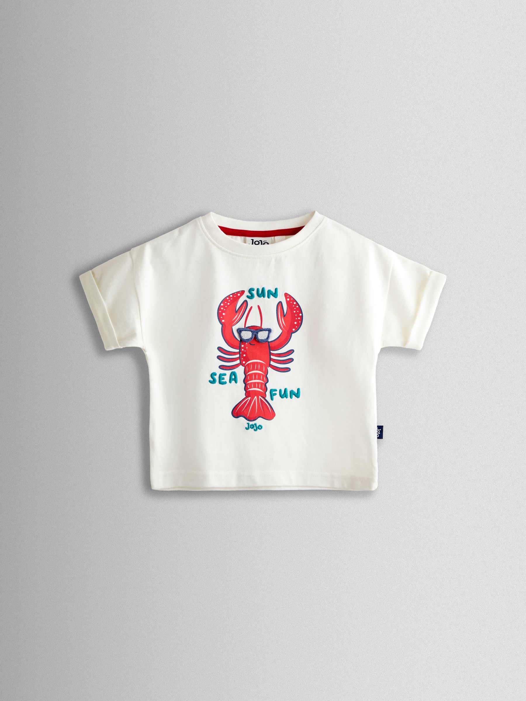 Red Lobster 2-Piece T-Shirt & Stripe Trouser Set - Image 2 of 7