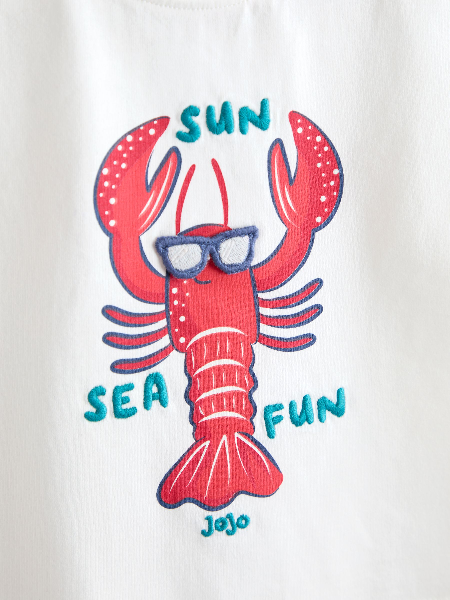 Red Lobster 2-Piece T-Shirt & Stripe Trouser Set - Image 6 of 7