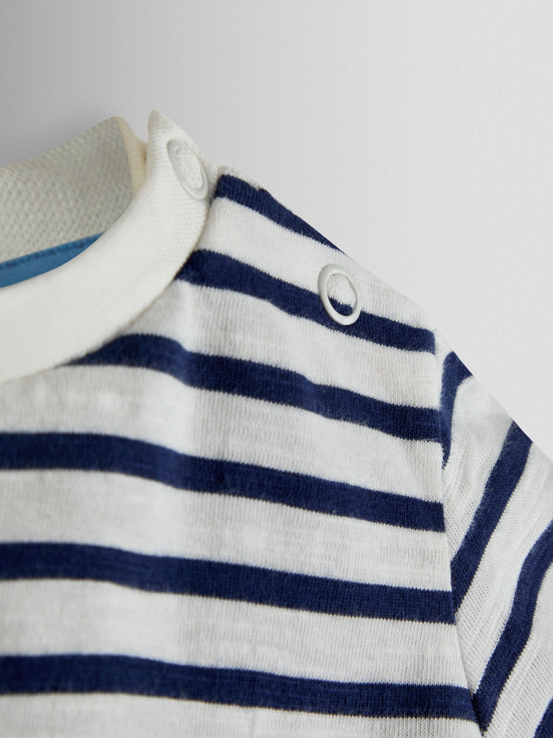 Blue 2-Piece Cheesecloth Dungarees & T-Shirt Set - Image 6 of 6