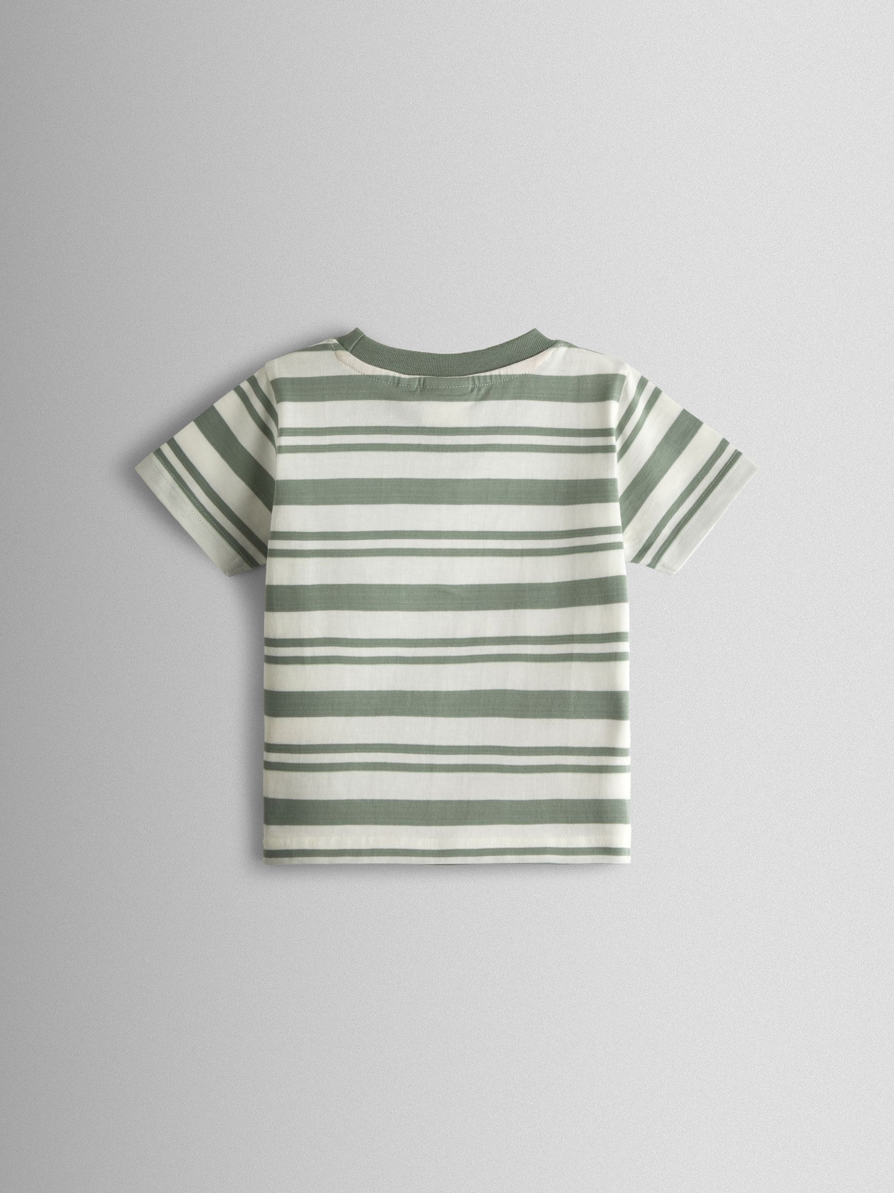 Khaki Green Safari Appliqué T-Shirt - Image 2 of 3