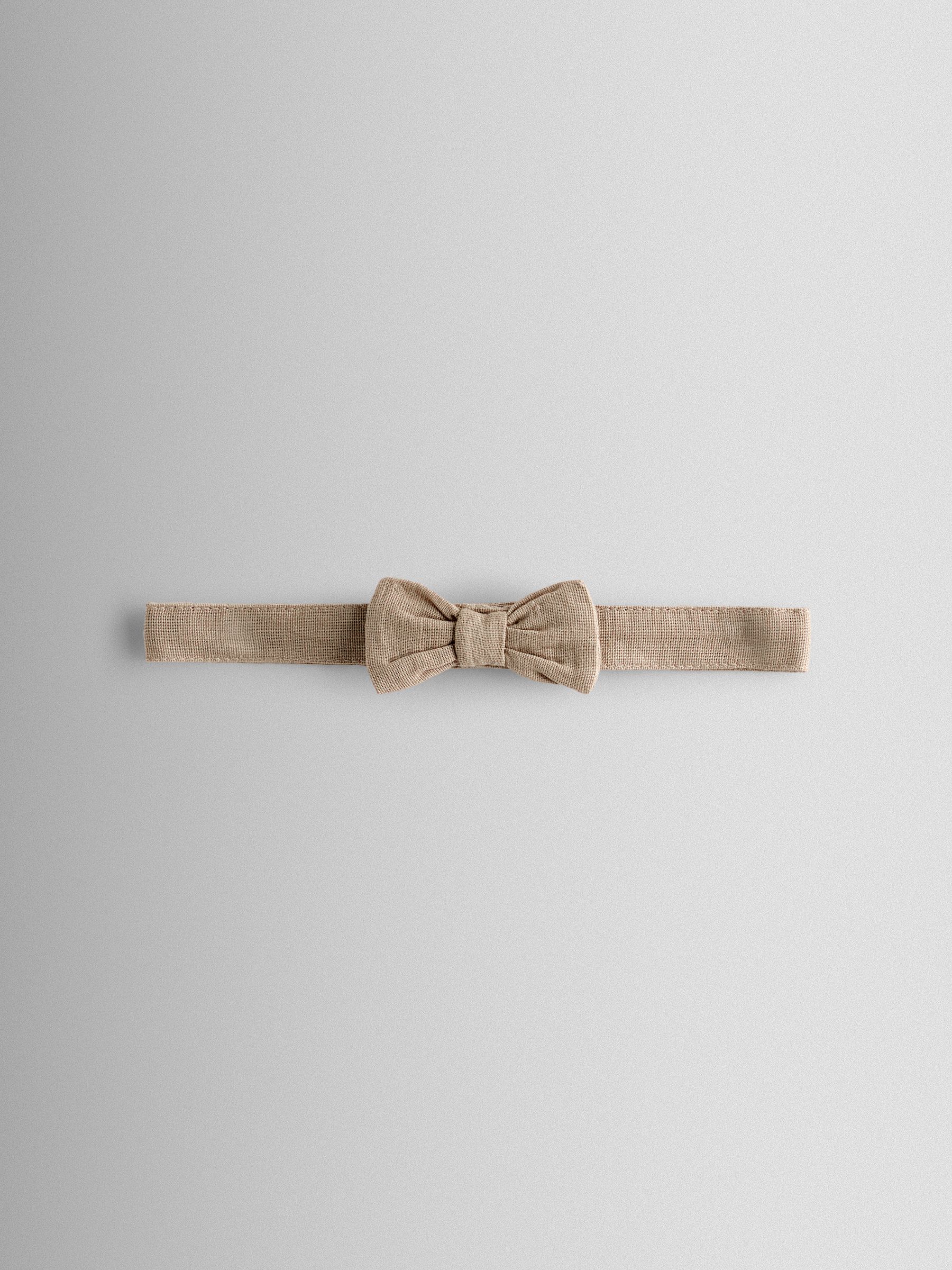 Natural 4-Piece Shirt & Trouser Set With Bow Tie & Braces - Image 6 of 6 Natural 4-Piece Shirt & Trouser Set With Bow Tie & Braces - Image 6 of 6