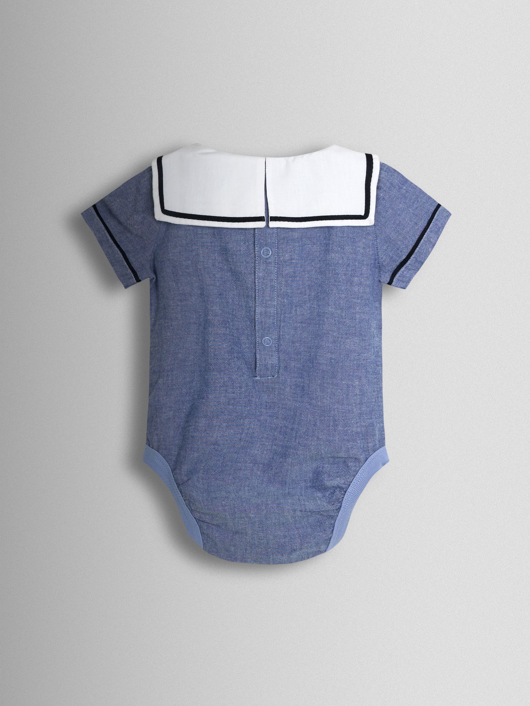 Blue 2-Piece Sailor Collar Body & Shorts Set - Image 3 of 6
