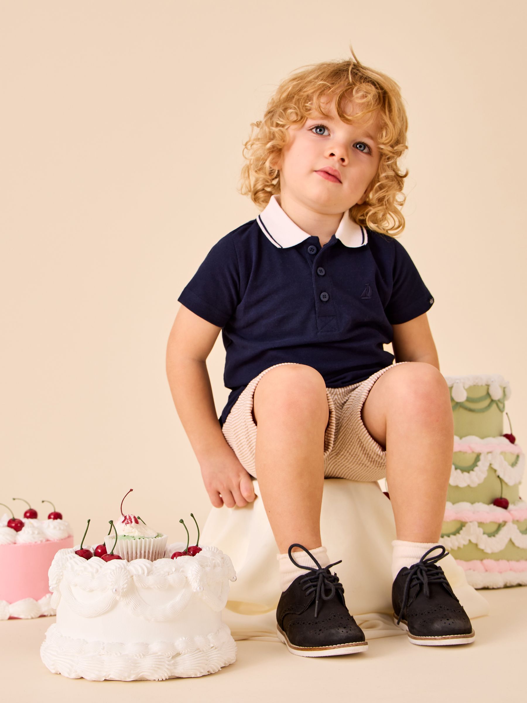 Navy Blue Plain Polo Shirt Navy Blue - Image 1 of 4 Navy Blue Plain Polo Shirt Navy Blue - Image 1 of 4