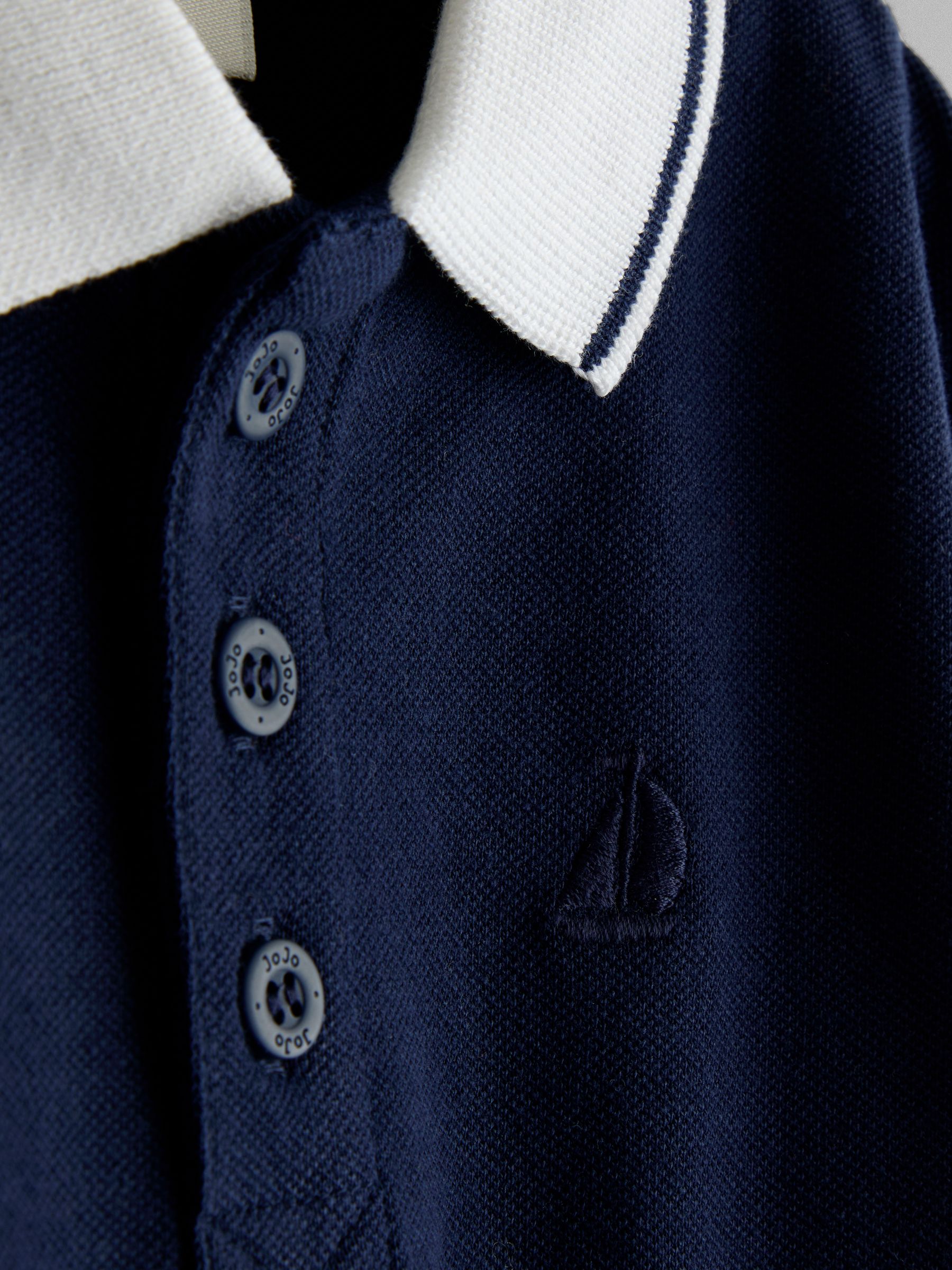 Navy Blue Plain Polo Shirt Navy Blue - Image 4 of 4 Navy Blue Plain Polo Shirt Navy Blue - Image 4 of 4