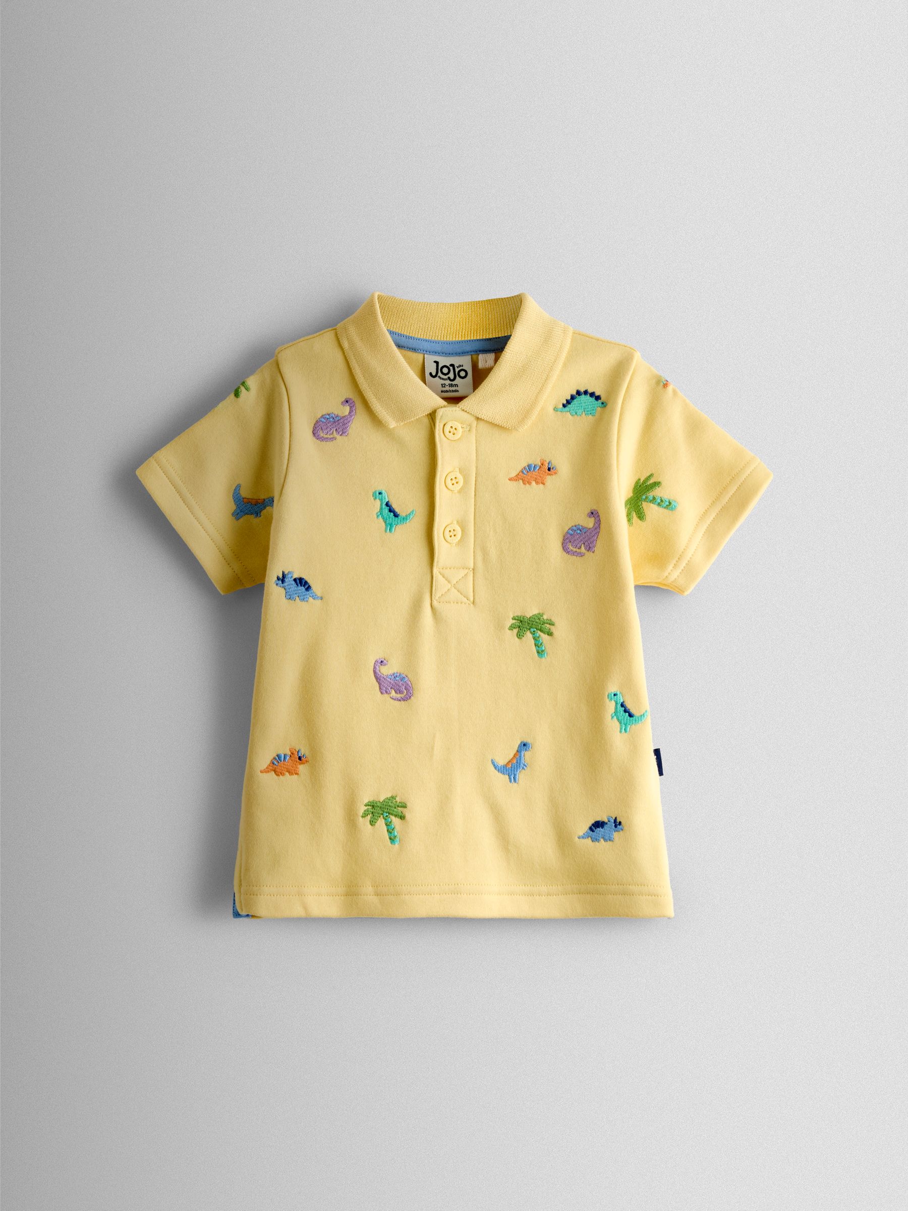 Yellow Embroidered Polo Shirt - Image 1 of 3