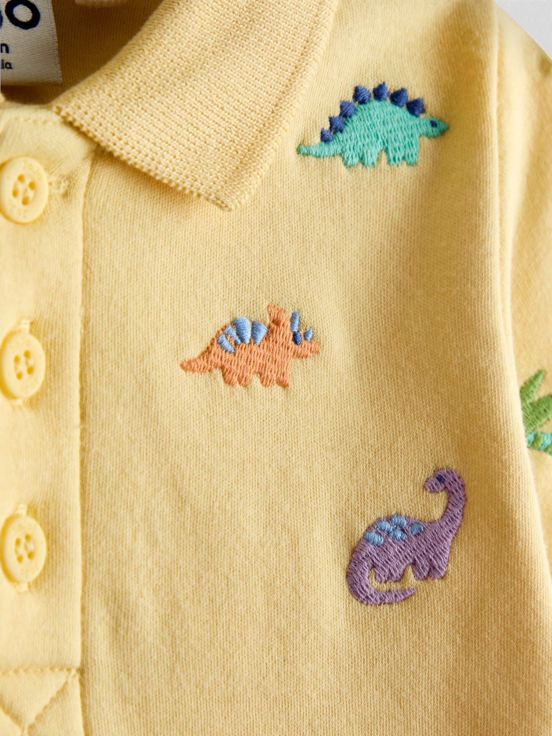 Yellow Embroidered Polo Shirt - Image 3 of 3