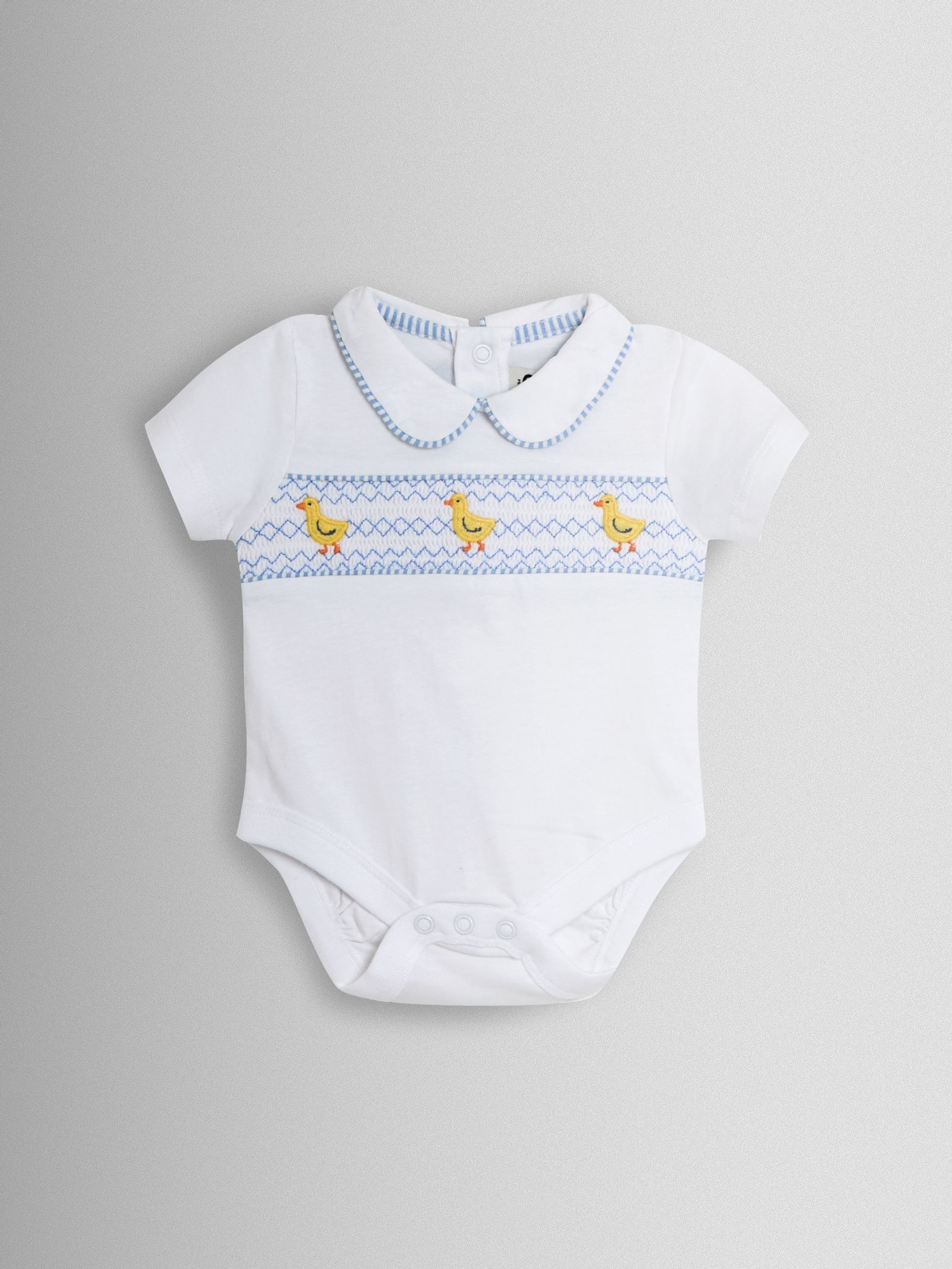 Light Blue Chick Embroidered Body & Shorts Set 2 Piece - Image 2 of 6