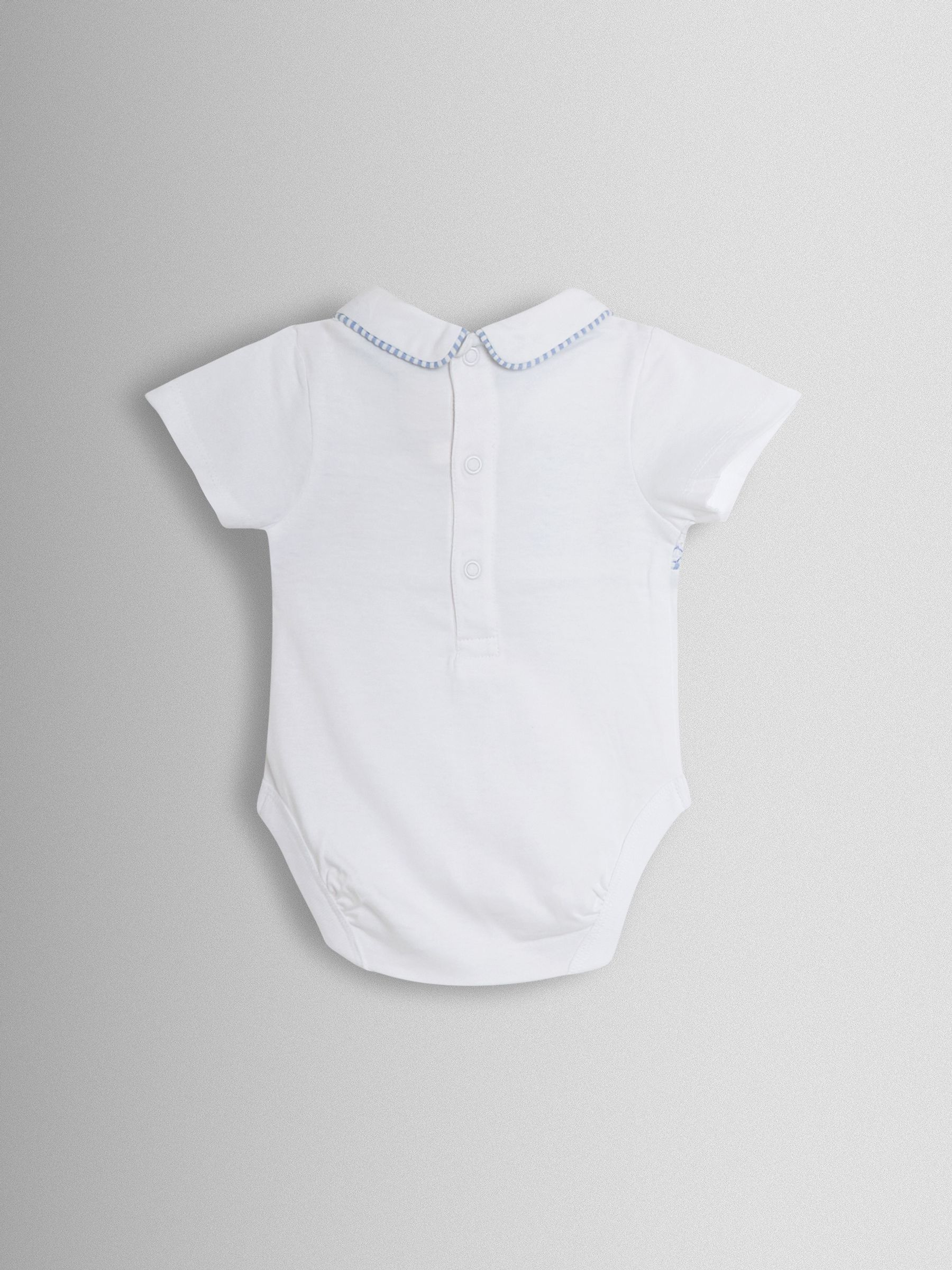 Light Blue Chick Embroidered Body & Shorts Set 2 Piece - Image 3 of 6