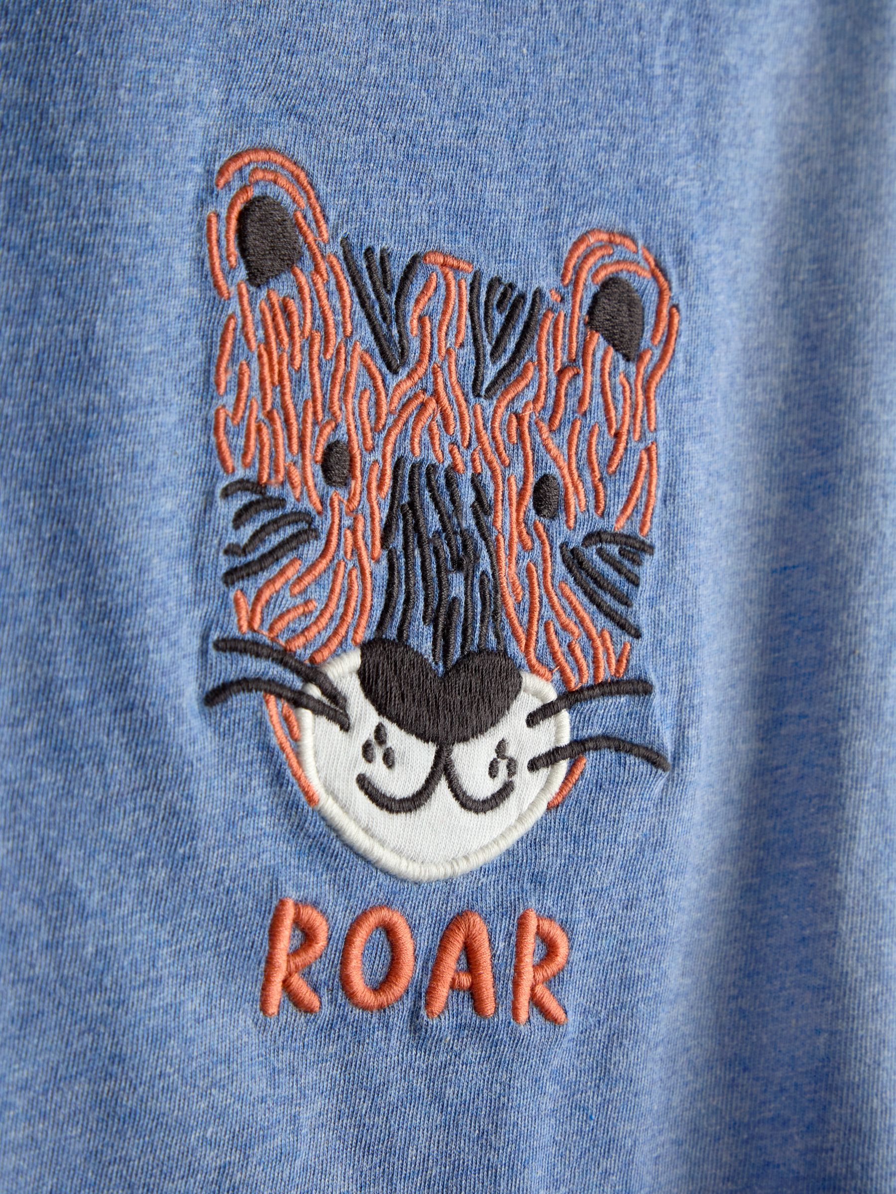 Blue Tiger Embroidered Top - Image 3 of 3 Blue Tiger Embroidered Top - Image 3 of 3