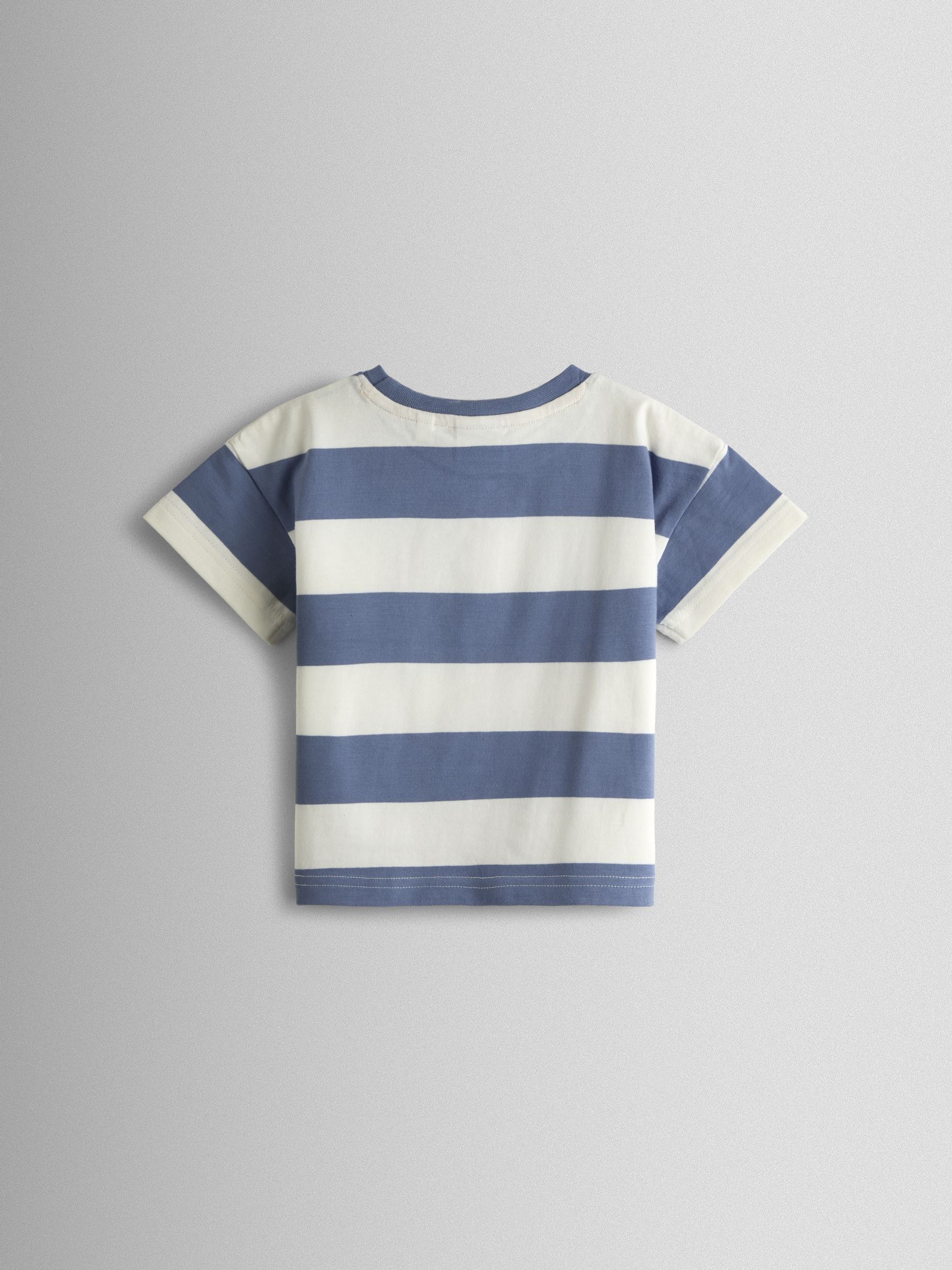 Blue Campervan Pocket Applique T-Shirt - Image 2 of 3