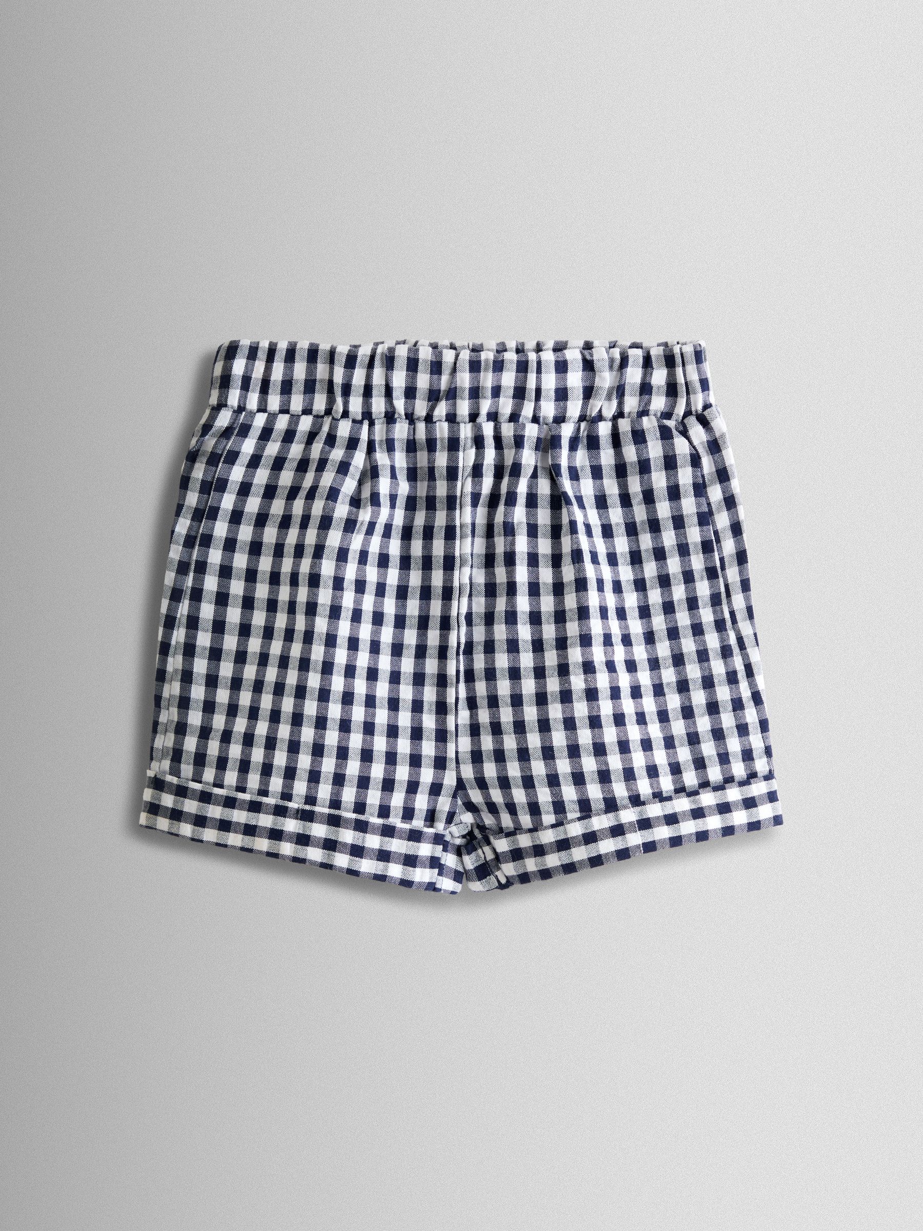 Navy Guard 2-Piece Smocked Embroidered Body & Shorts Set - Image 4 of 7