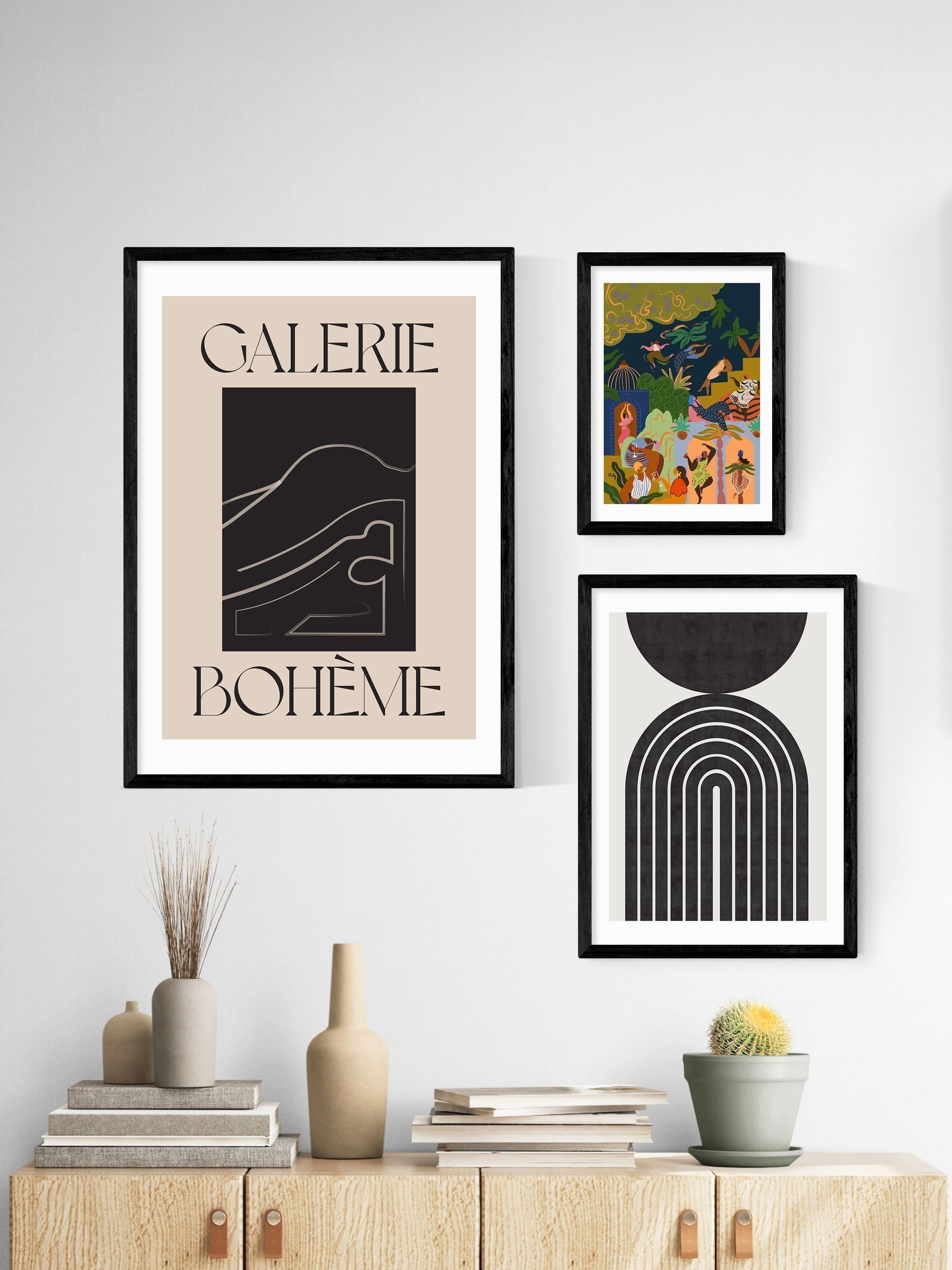 Black Fiesta Wall Art Print by Arty Guava - Image 3 of 3 Black Fiesta Wall Art Print by Arty Guava - Image 3 of 3