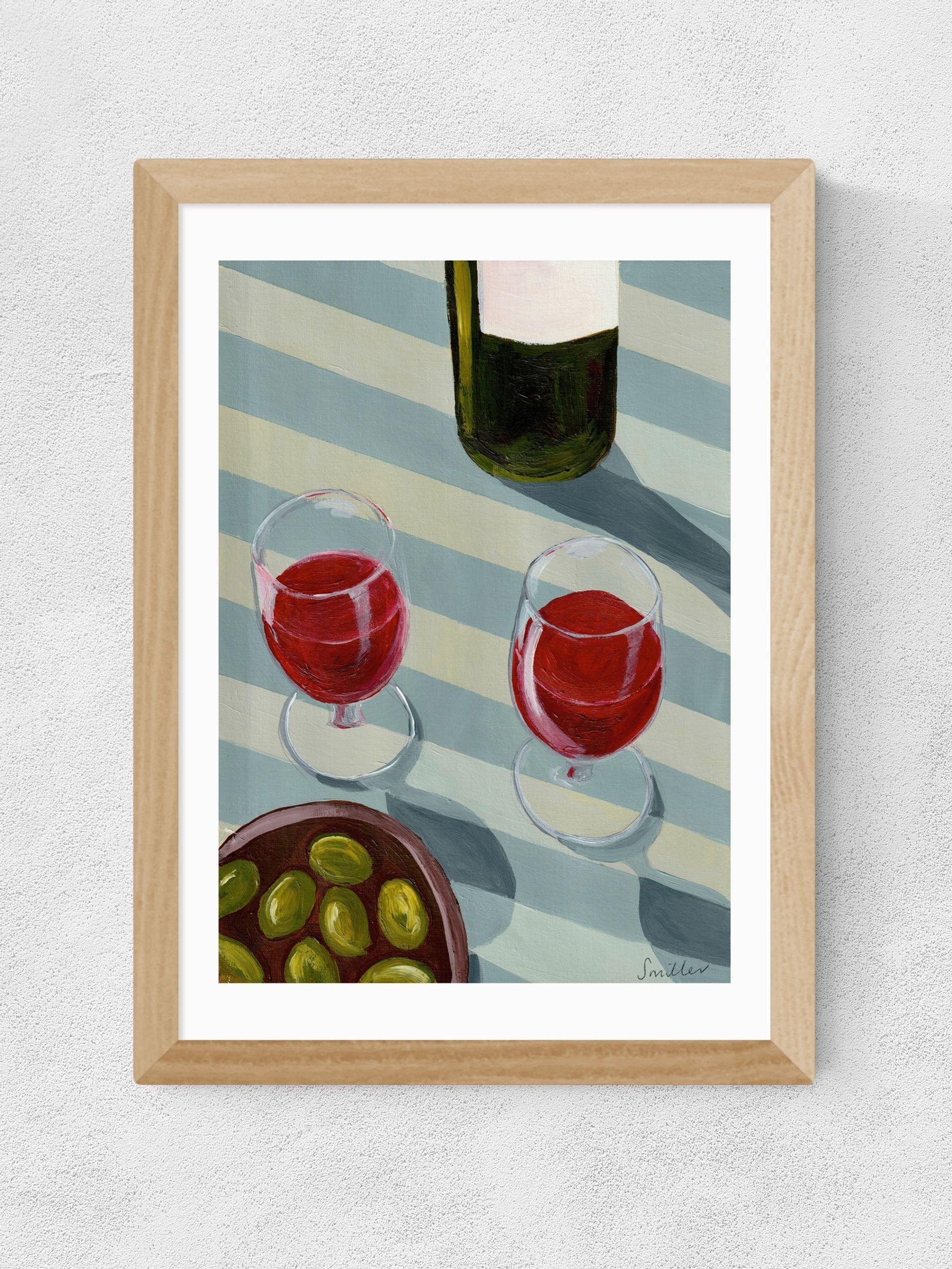 Oak Blue Wine Time Wall Art Print by Susie Miller - Image 2 of 3 Oak Blue Wine Time Wall Art Print by Susie Miller - Image 2 of 3