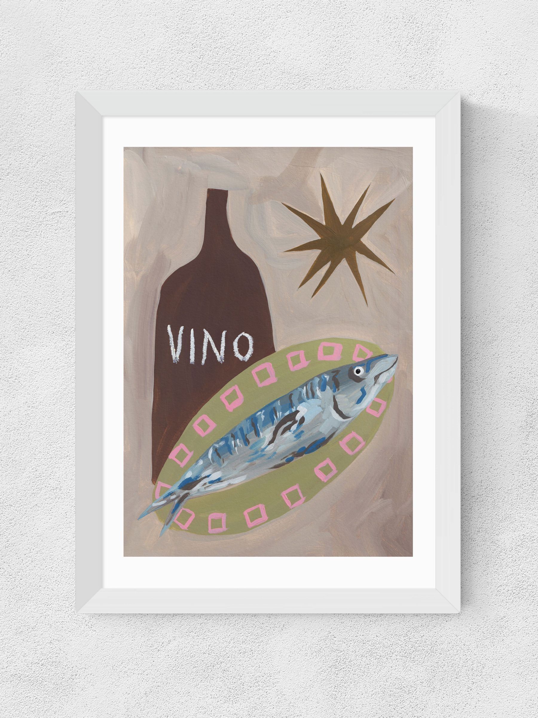 White Fish Supper Wall Art Print by Jazmine Joye - Image 2 of 3