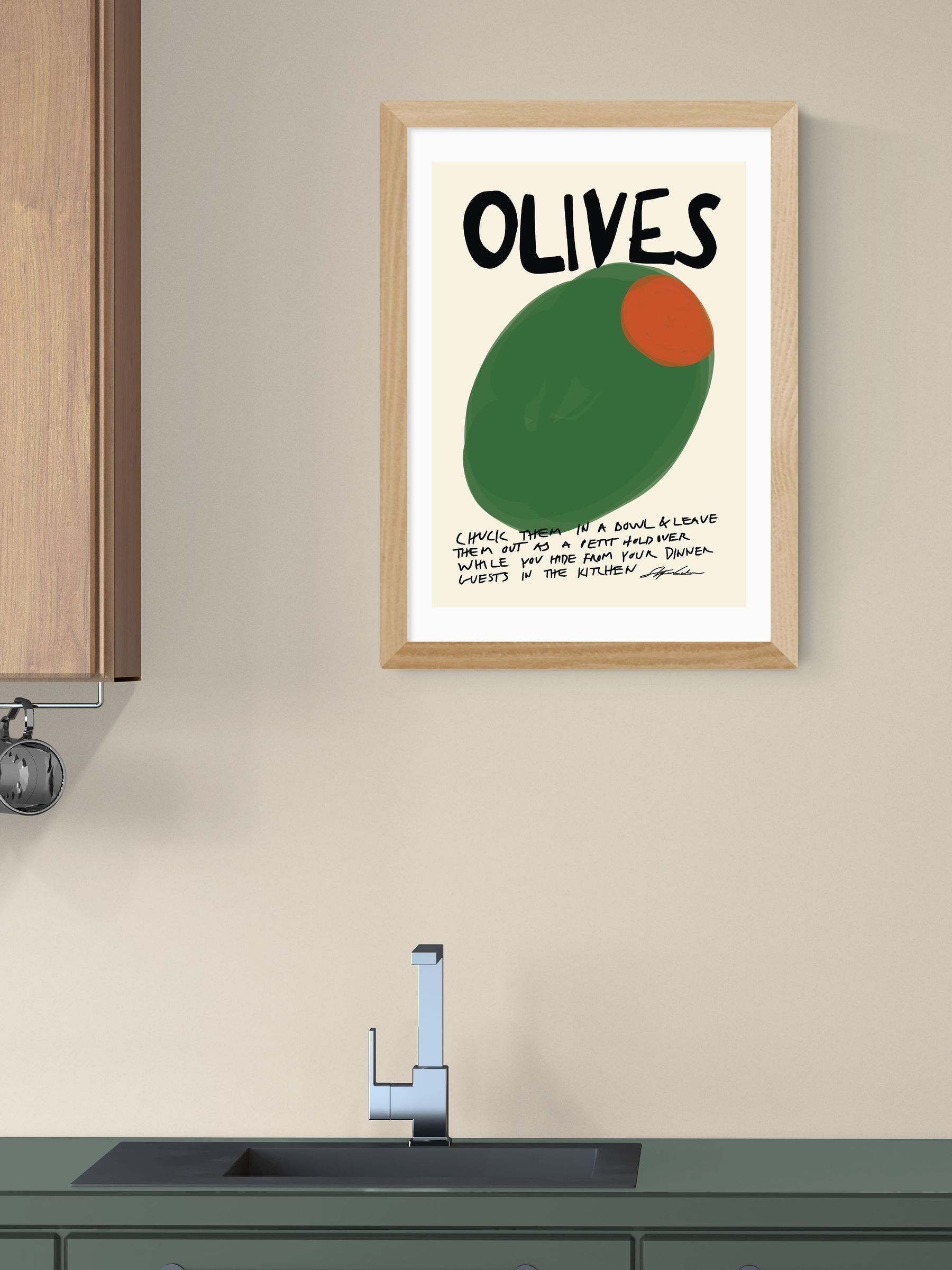 Oak Olives Wall Art Print by Stephie Cardona - Image 1 of 3