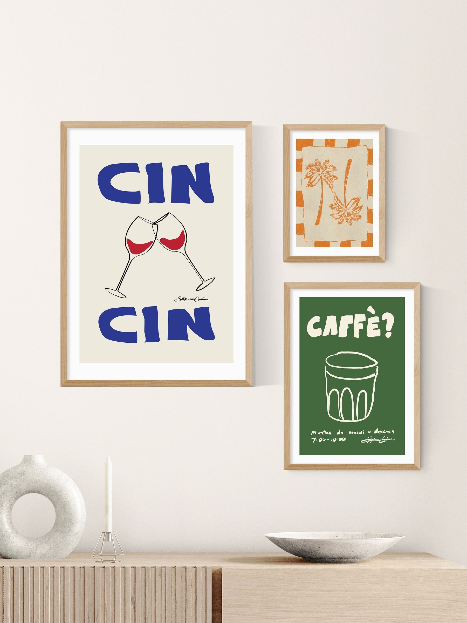 Oak Cin Cin Wall Art Print by Stephie Cardona - Image 3 of 3