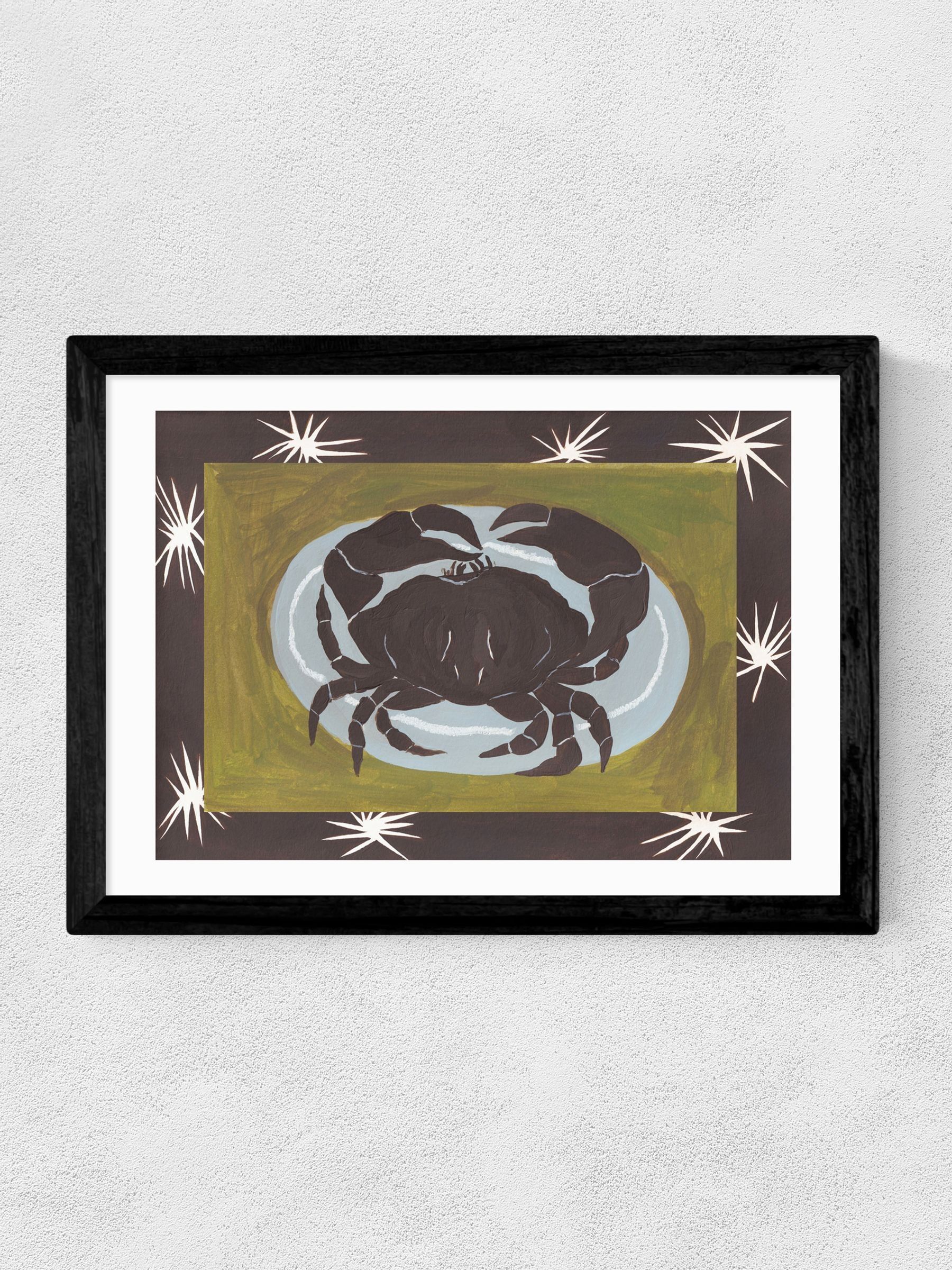 Black Crab Cancer Star Sign Wall Art Print by Jazmine Joye - Image 2 of 3 Black Crab Cancer Star Sign Wall Art Print by Jazmine Joye - Image 2 of 3