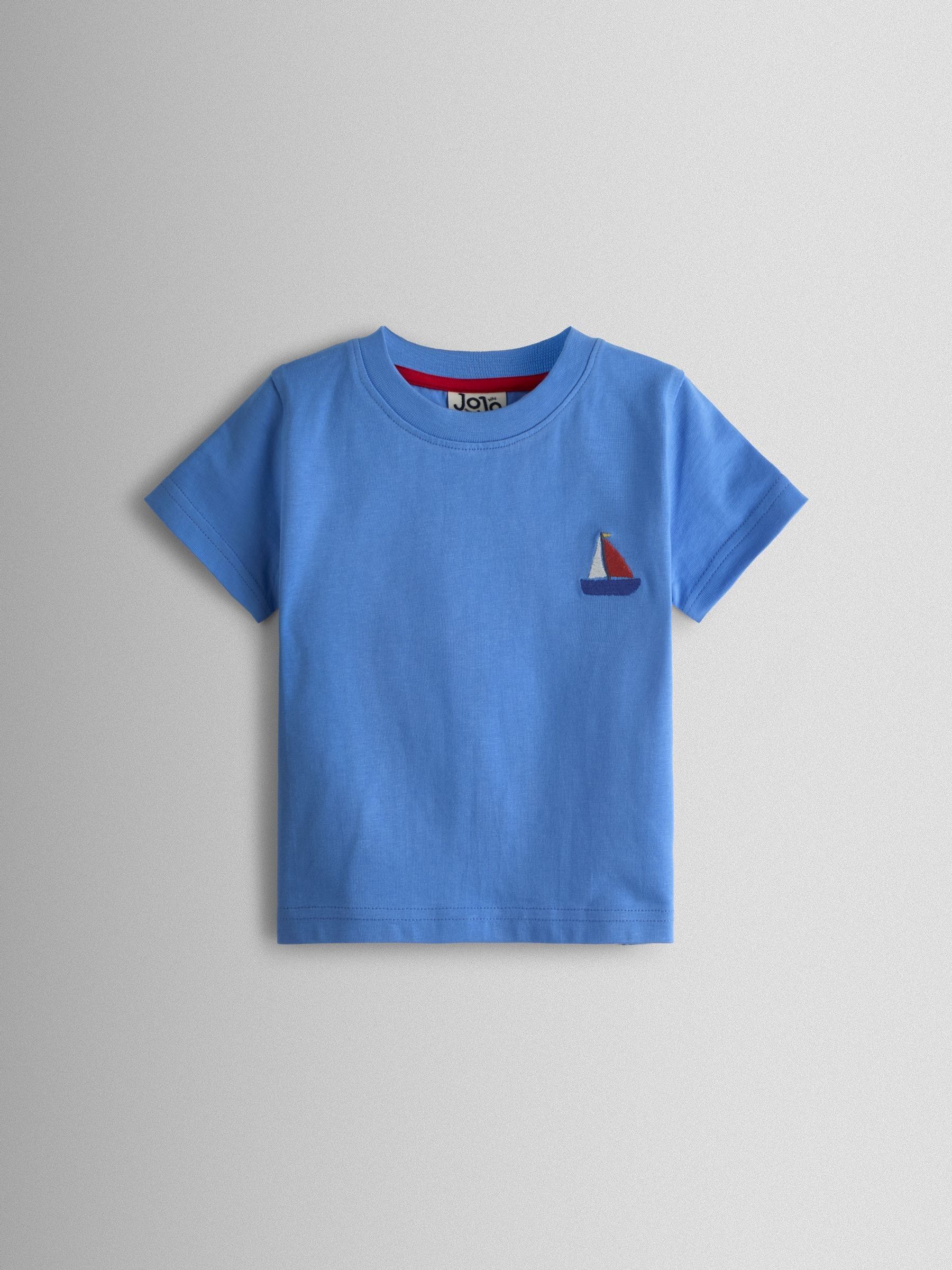 Blue & White Boat 2-Pack Appliqué T-Shirts - Image 3 of 7