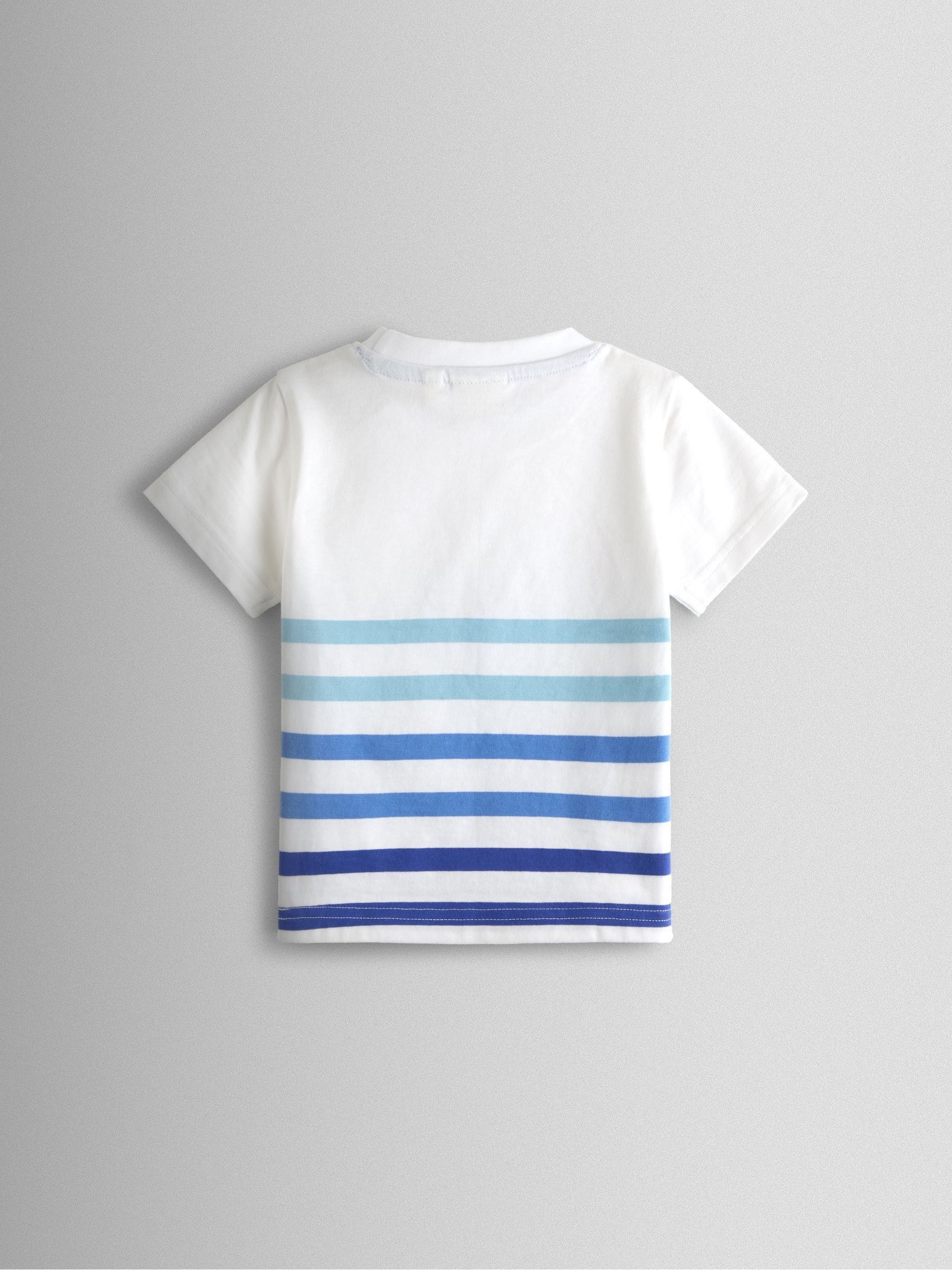 Blue & White Boat 2-Pack Appliqué T-Shirts - Image 4 of 7