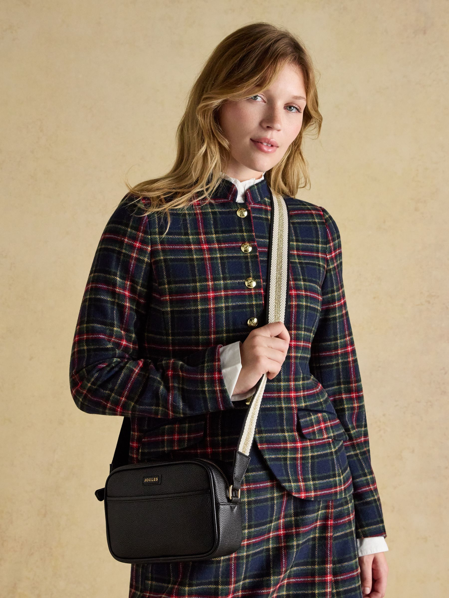 Trent Black Cross Body Bag with Adjustable Thick Strap - Image 2 of 8