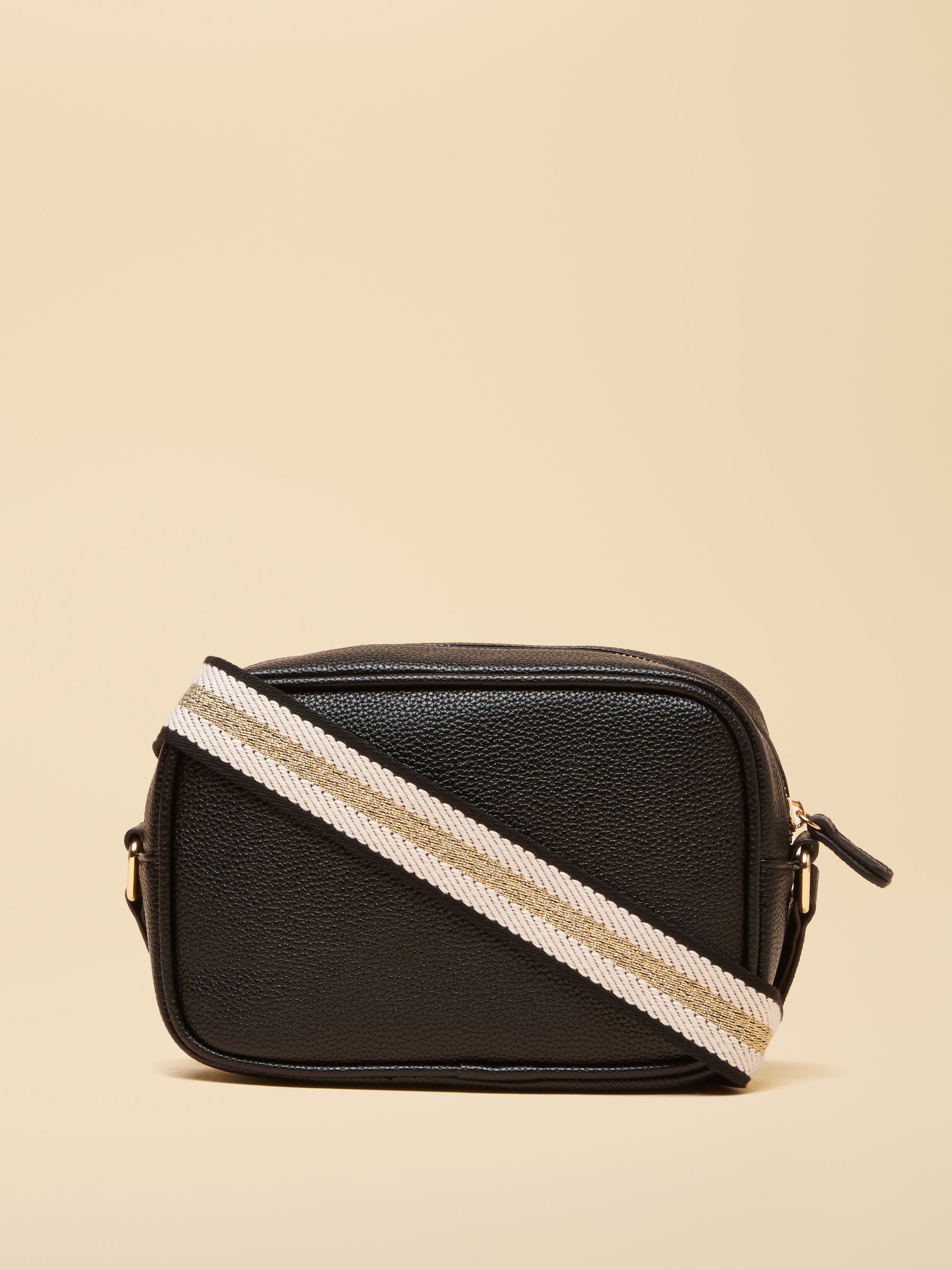 Trent Black Cross Body Bag with Adjustable Thick Strap - Image 7 of 8